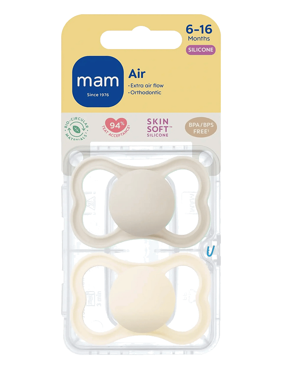 MAM - MAM Air Silicone Neutral 6-16m - spenen - neutral - 2
