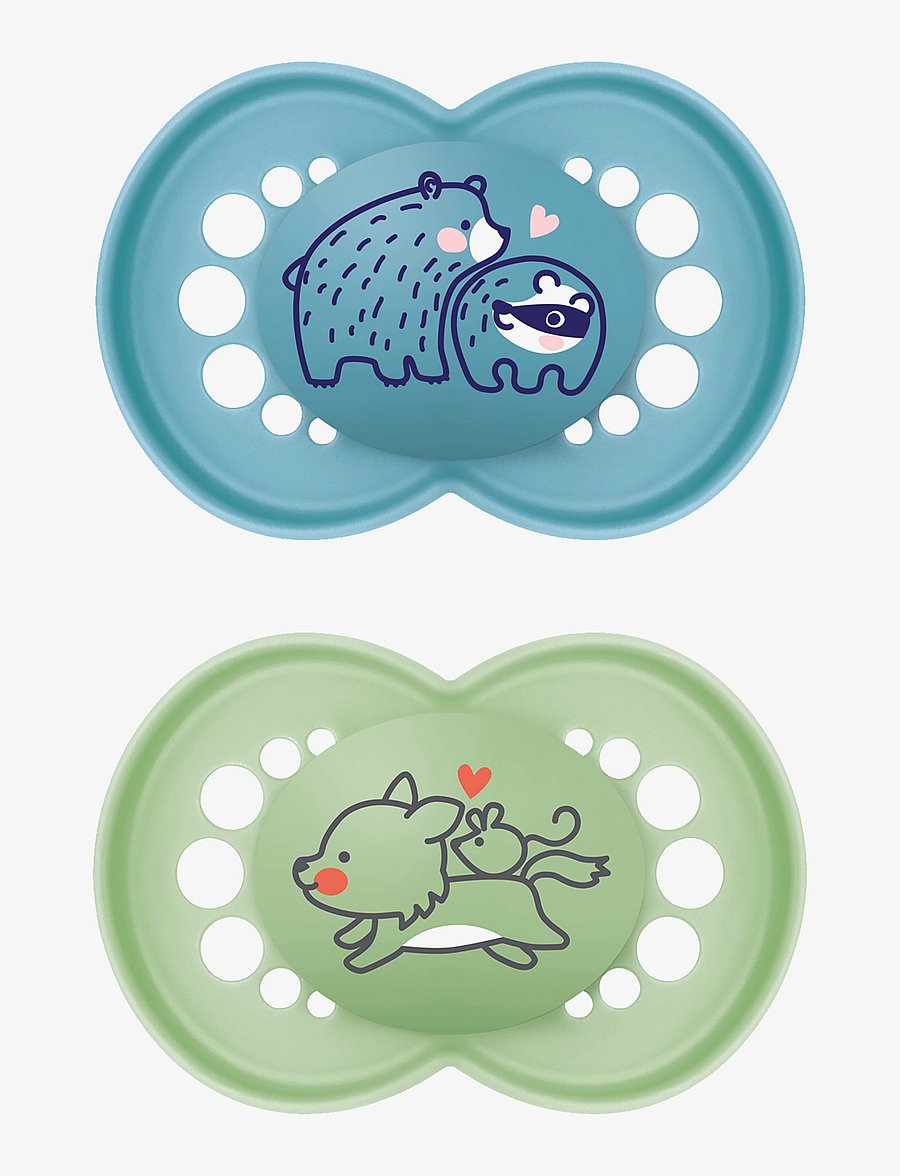 MAM - MAM Original 6-16m Silicone Blue 2p - blue - 0