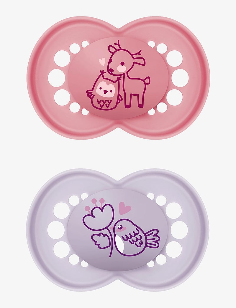 MAM - MAM Original 6-16m Latex Pink 2p - schnuller - pink - 0