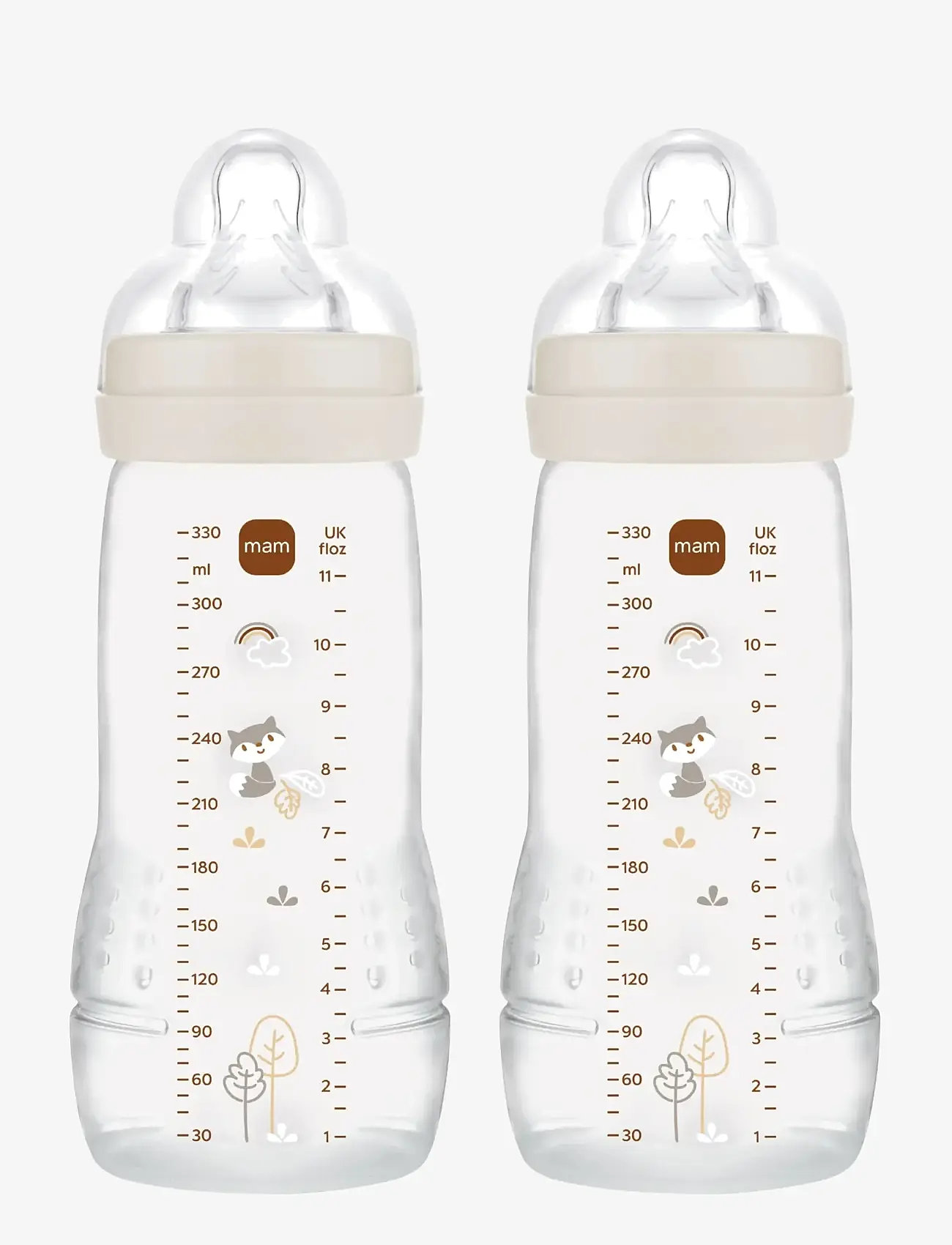 MAM - Mam Easy Active Neutral 330ml 2P - babyflaschen - beige - 0