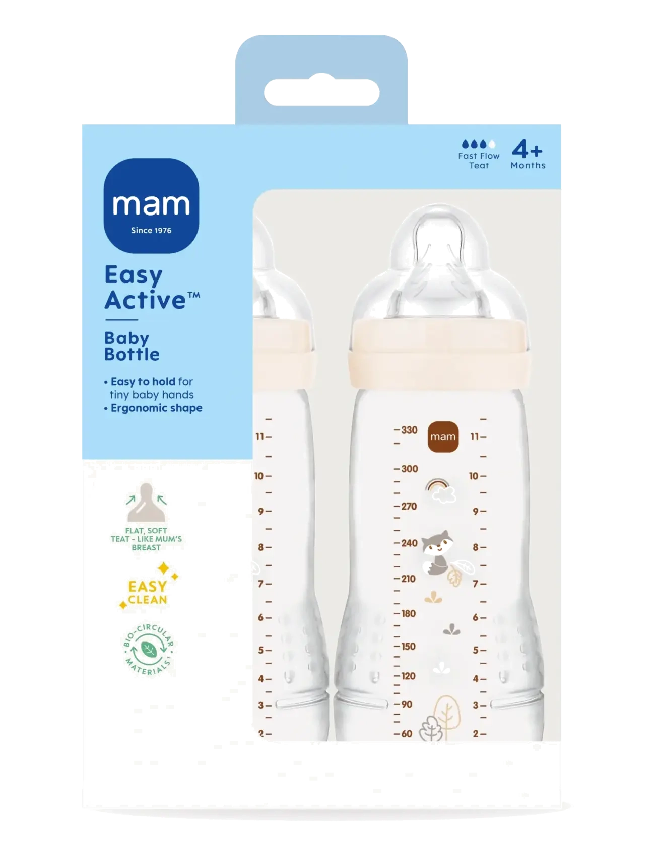 MAM - Mam Easy Active Neutral 330ml 2P - beige - 1