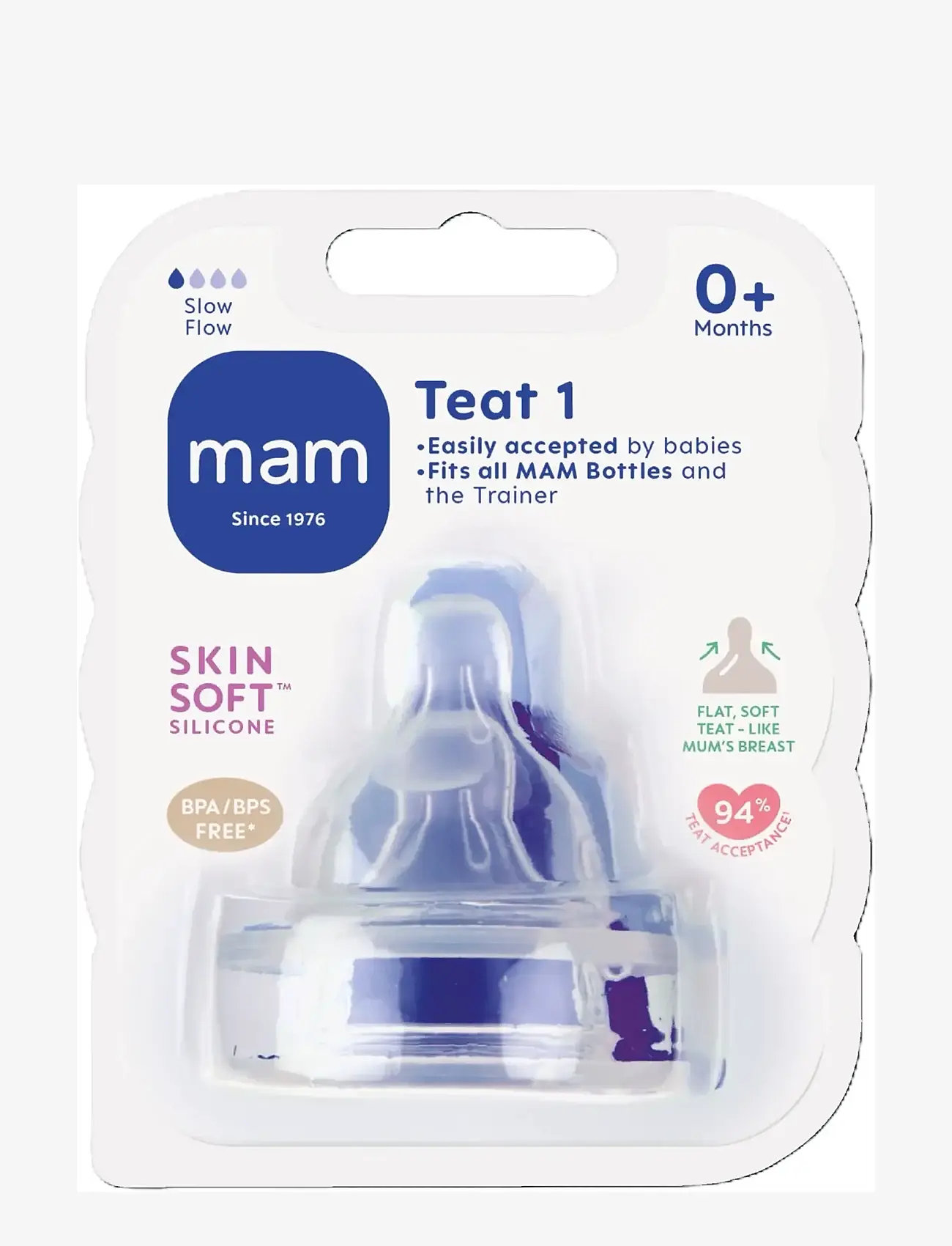 MAM - MAM Teat size 1 - transparent - 1