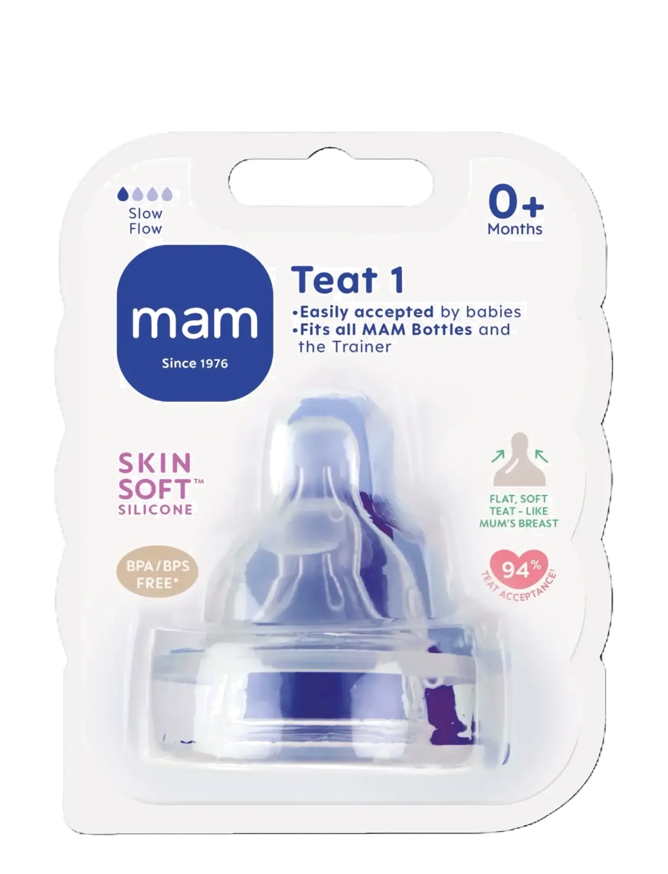 MAM - MAM Teat size 1 - madalaimad hinnad - transparent - 1
