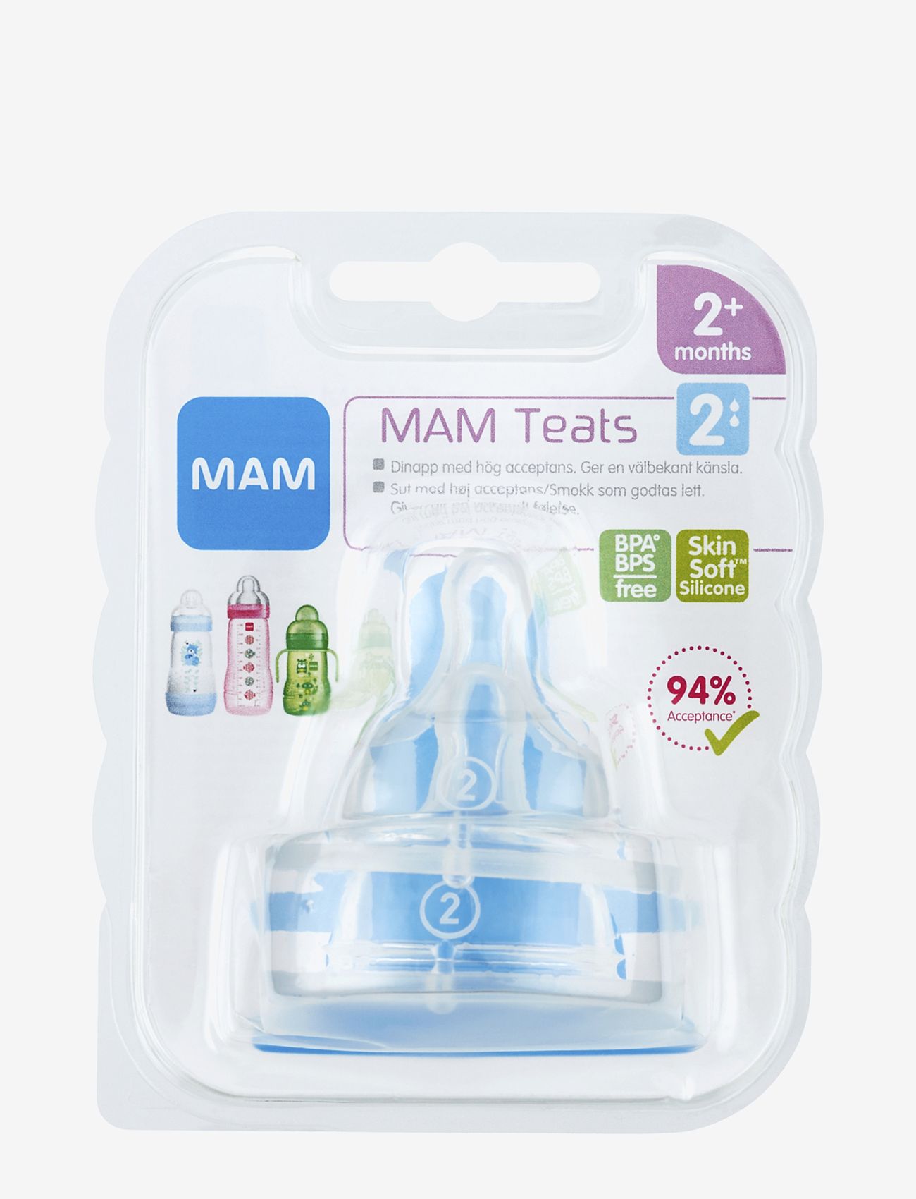 MAM - MAM Teat size 2 - tillbehör - transparent - 1