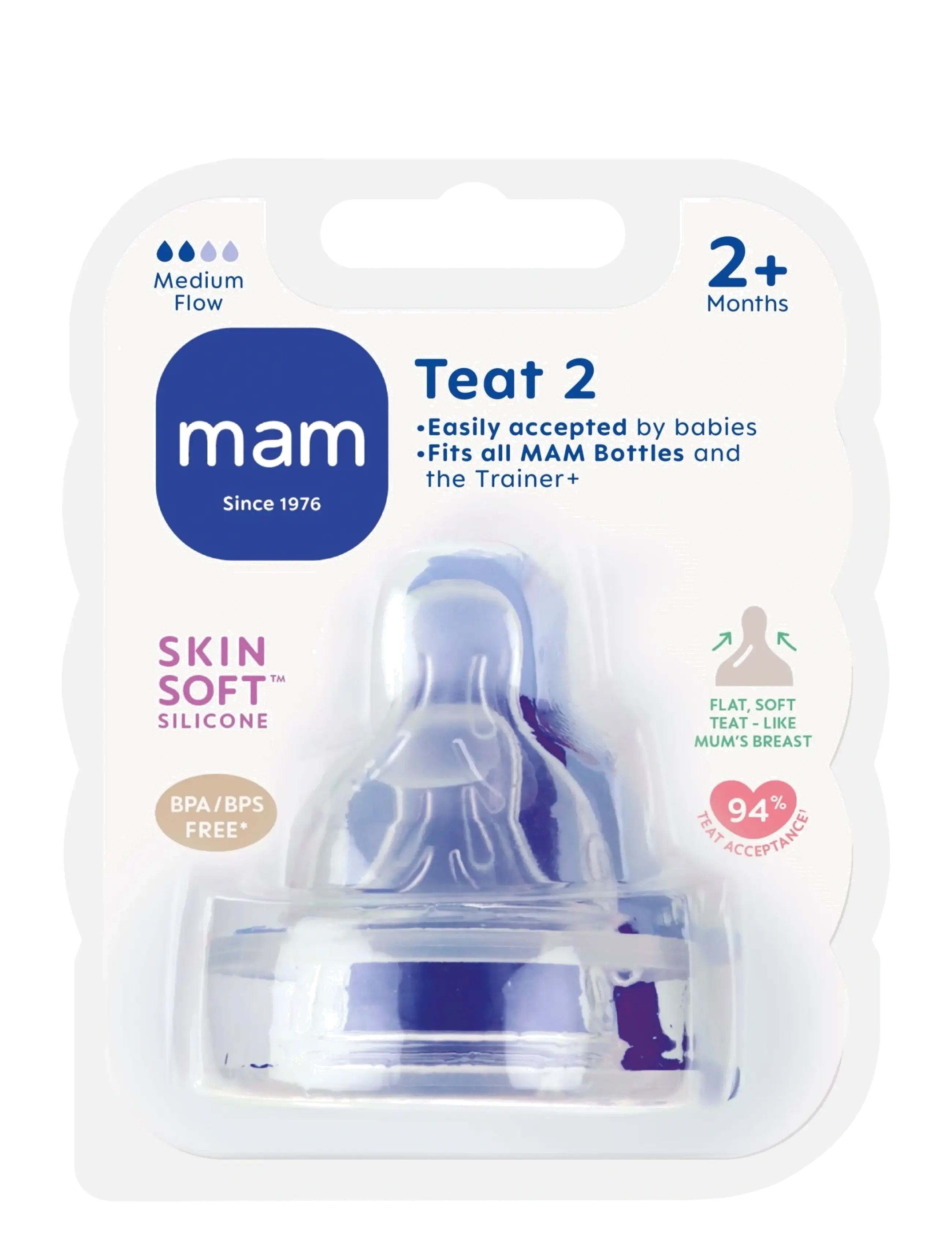 MAM - MAM Teat size 2 - aksessuaarid - transparent - 1