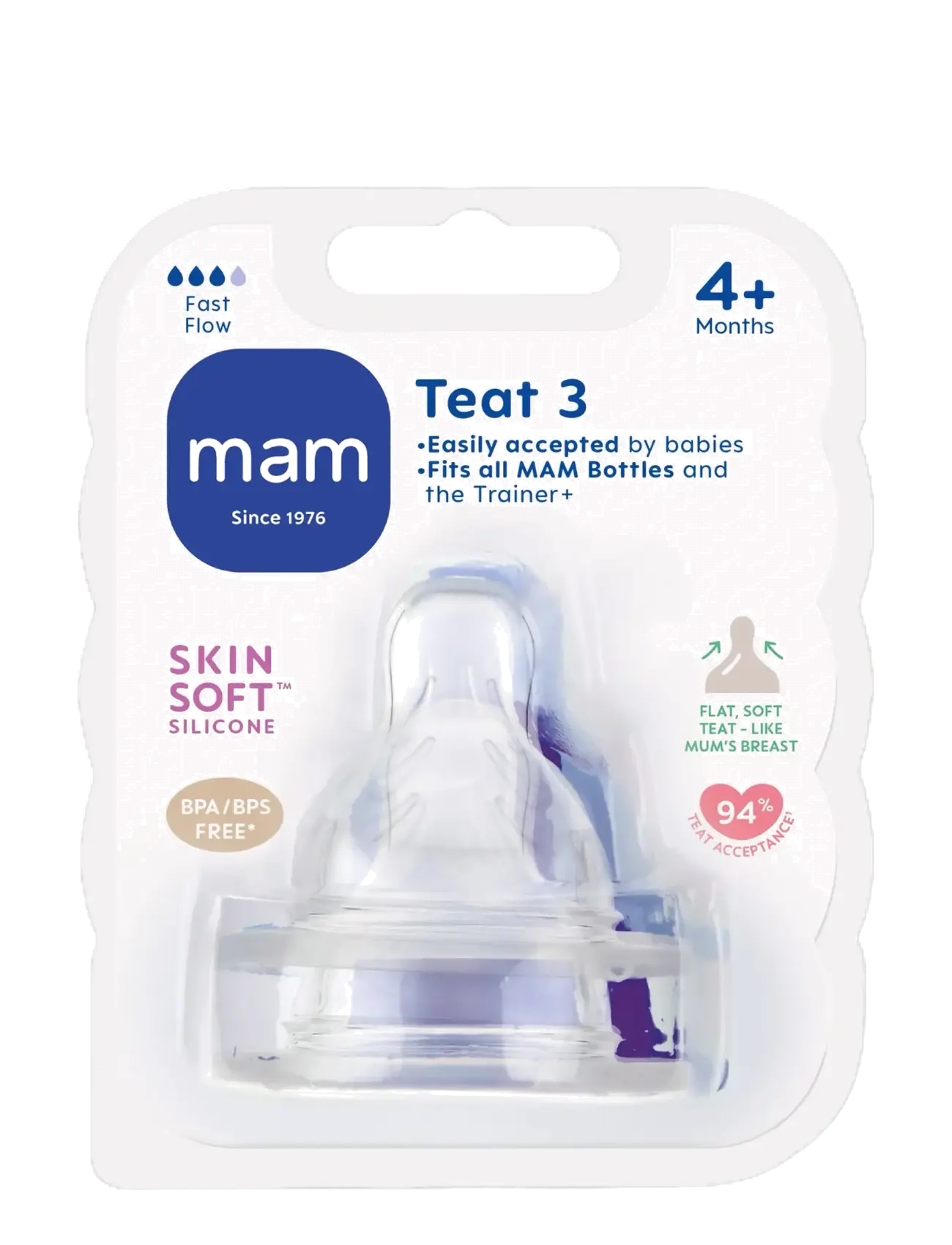 MAM - MAM Teat size 3 - lowest prices - transparent - 1