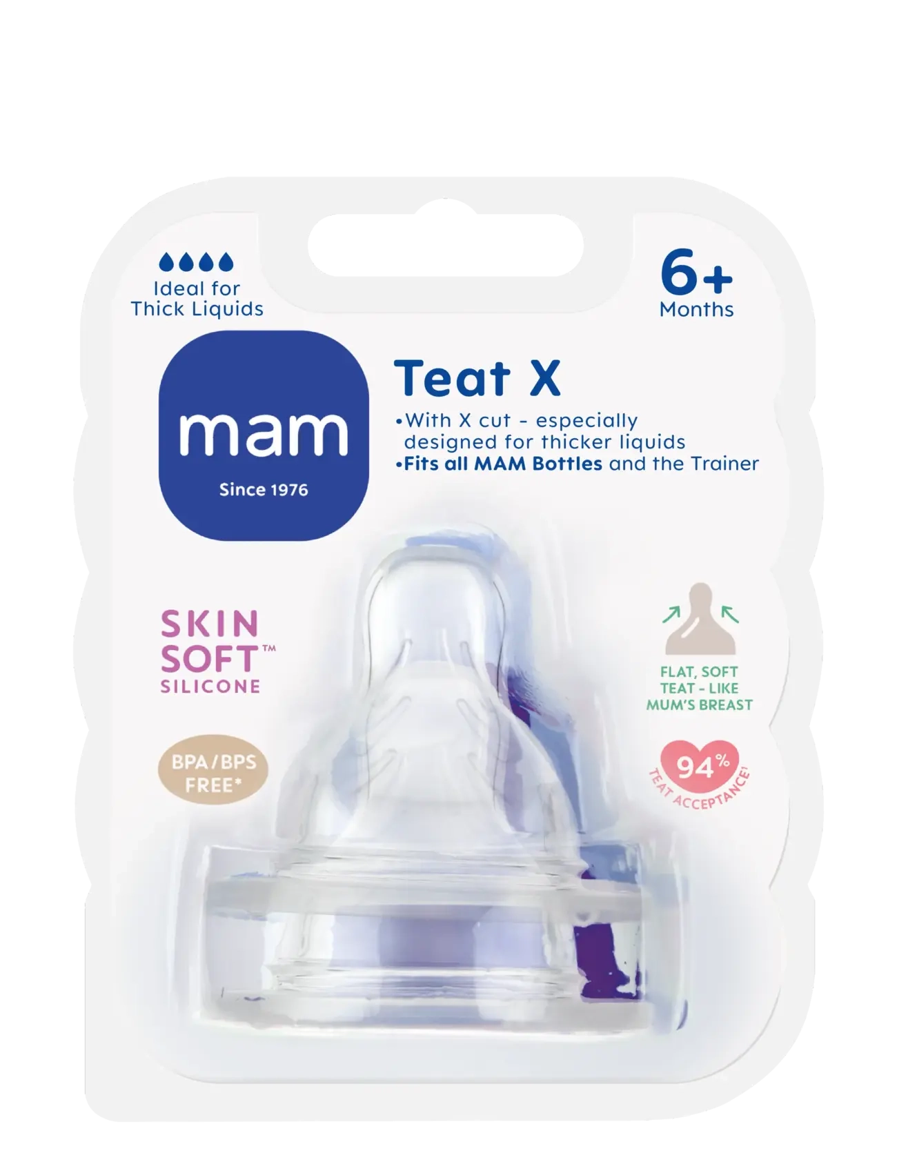 MAM - MAM Teat size X - die niedrigsten preise - transparent - 1