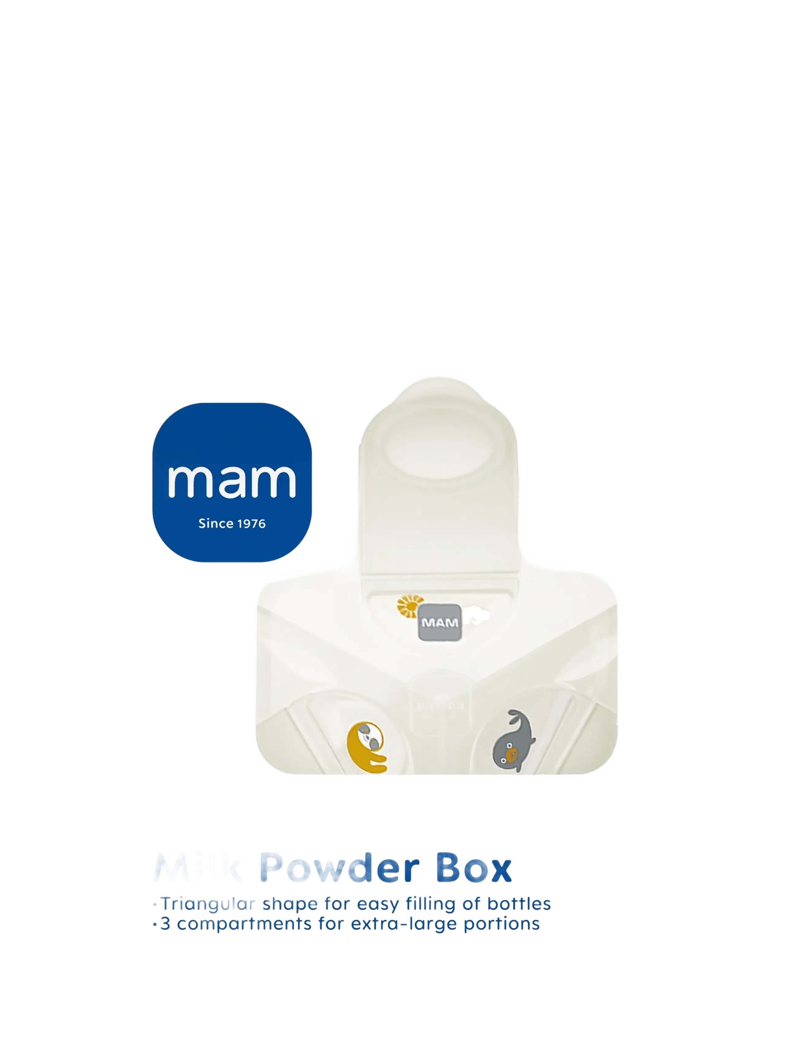 MAM Milk Powder Box, Børn, Mælkepulver Boks, Hvid, Str: S