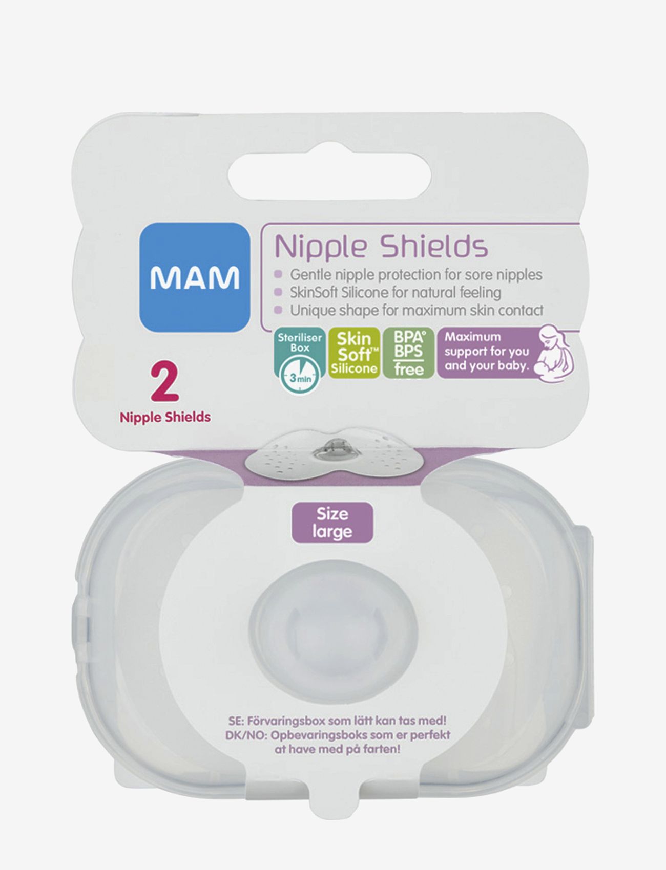 MAM - MAM Nipple Shields Size L 2p - transparent - 3