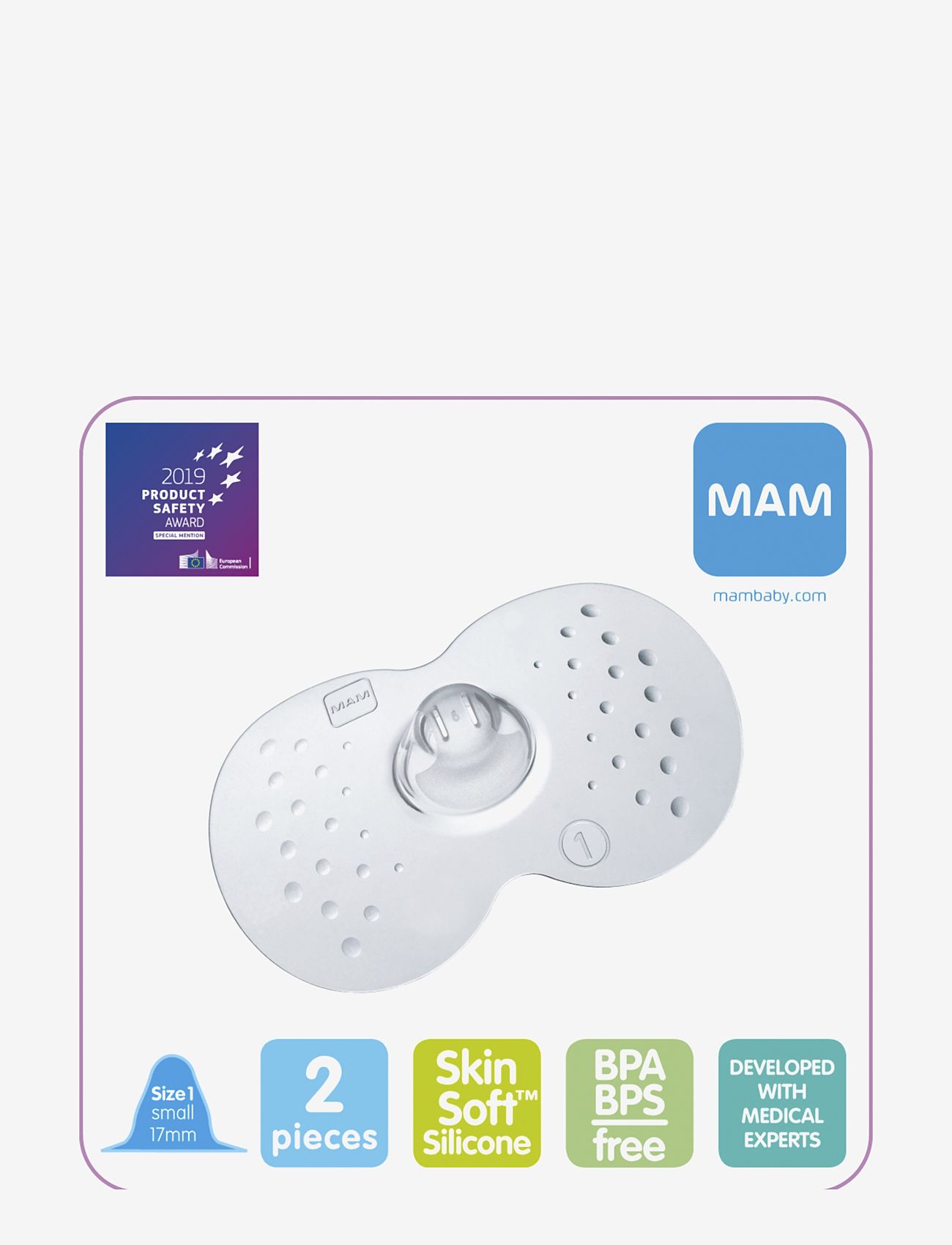 MAM - MAM Nipple Shields Size S 2p - stillprodukte - transparent - 2