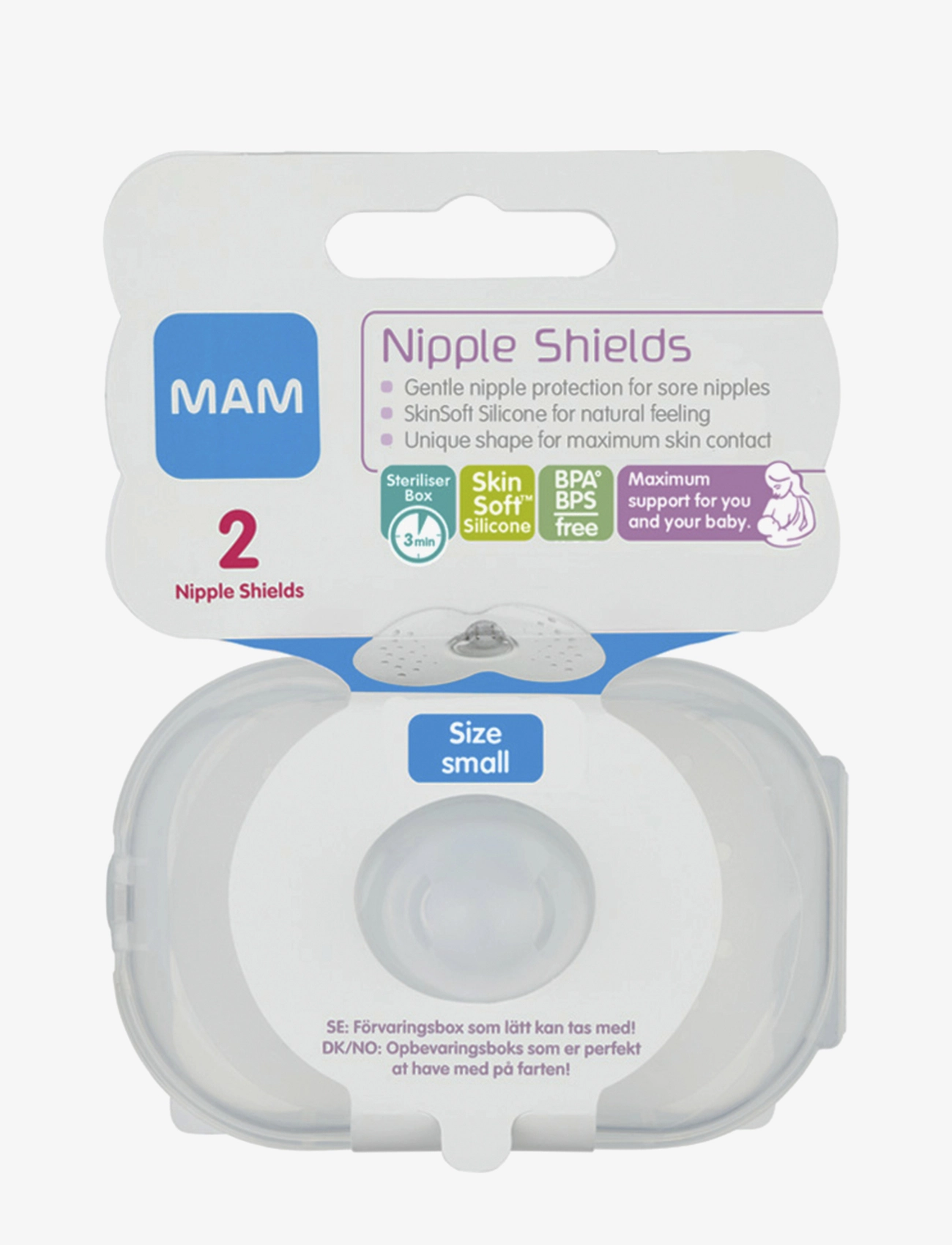 MAM - MAM Nipple Shields Size S 2p - laveste priser - transparent - 3