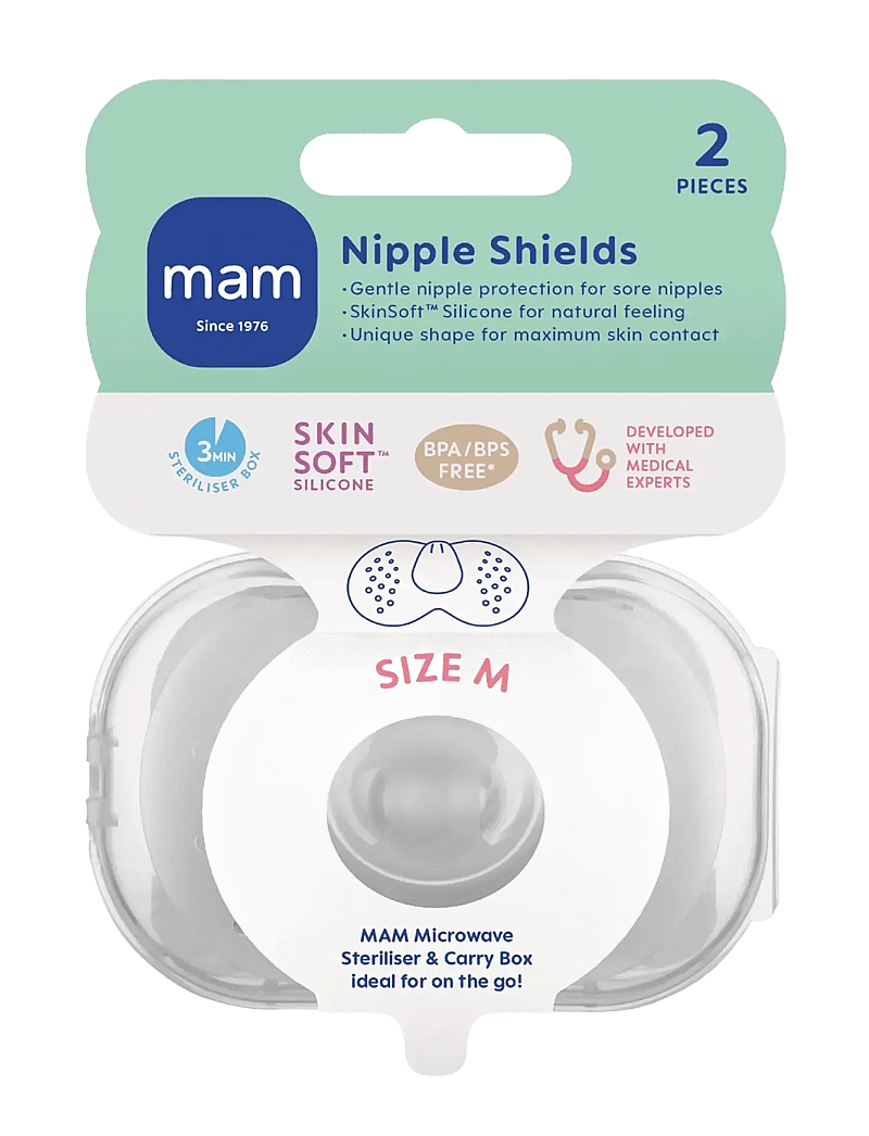 MAM - Nipple Shields size M 2p - milchpumpen & zubehör - transparent - 0