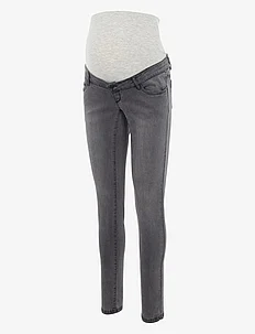 MLLOLA SLIM GREY JEANS - slim jeans - grey denim, Mamalicious
