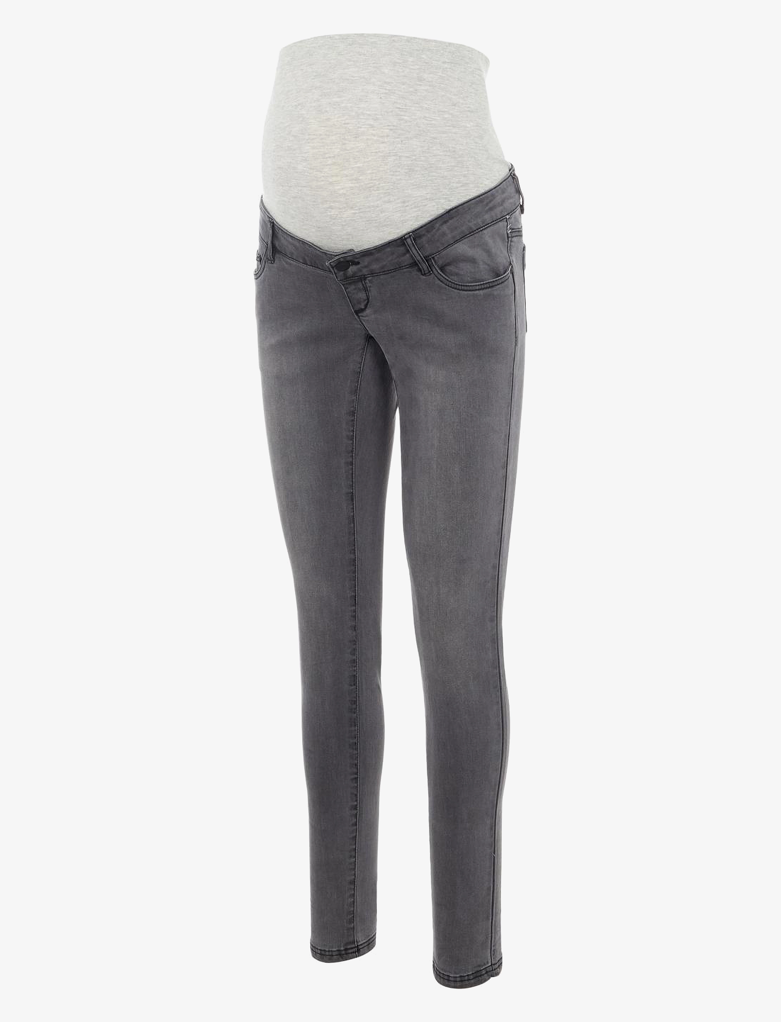 Mamalicious MLLOLA SLIM GREY JEANS - Teksad - GREY DENIM / grey