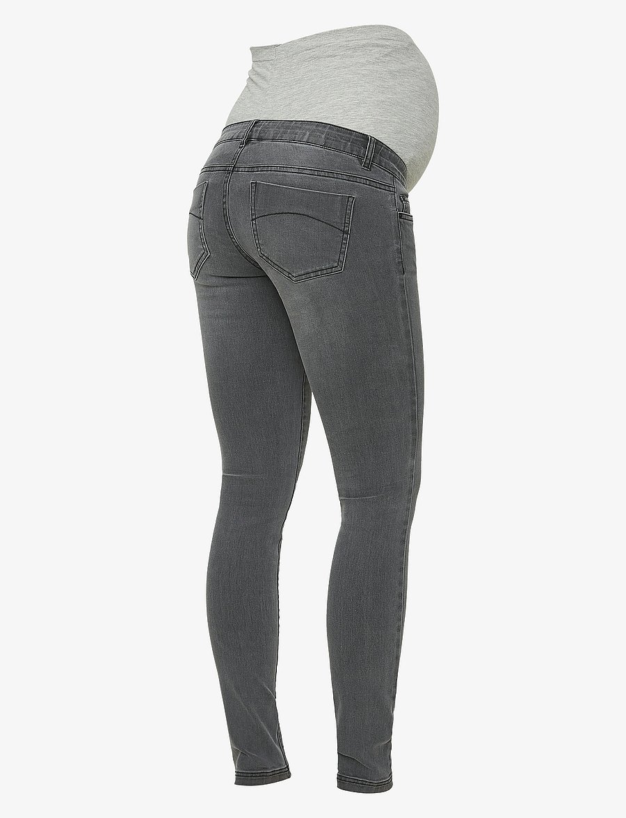 Mamalicious - MLLOLA SLIM GREY JEANS - hosen - grey denim - 2