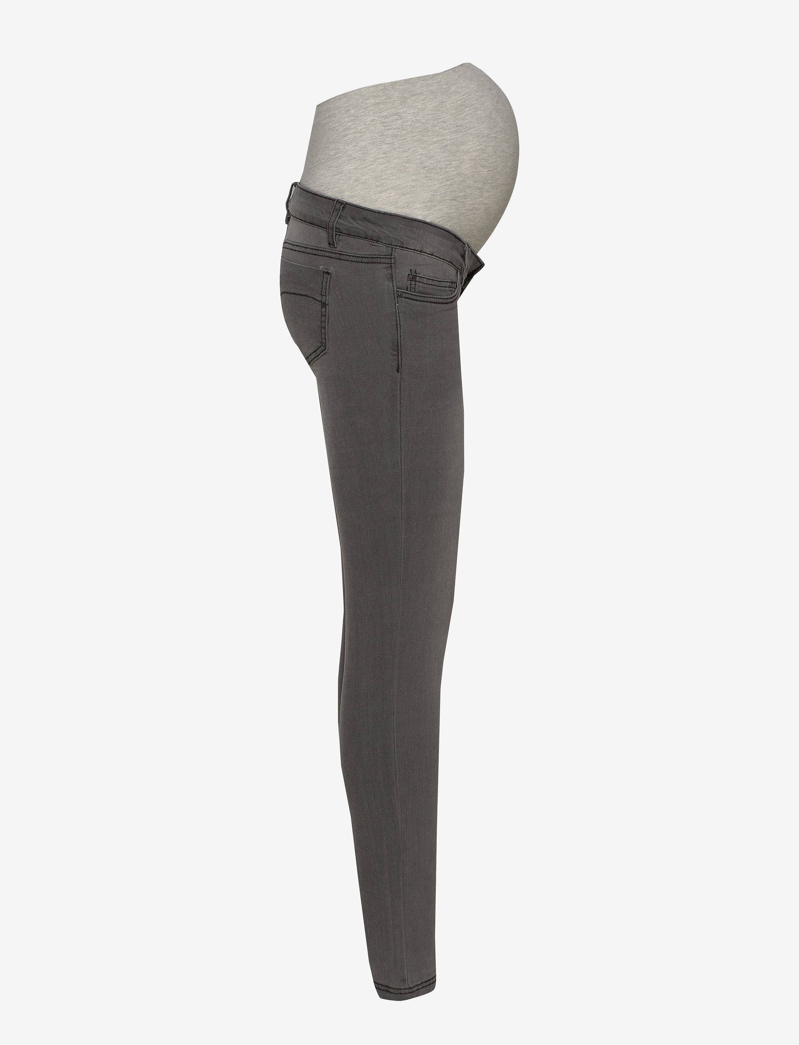 Mamalicious - MLLOLA SLIM GREY JEANS - apatinės dalies rūbai - grey denim - 4