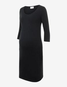 MLLEA ORG 3/4 DRESS A. NOOS - t-shirtklänningar - black, Mamalicious