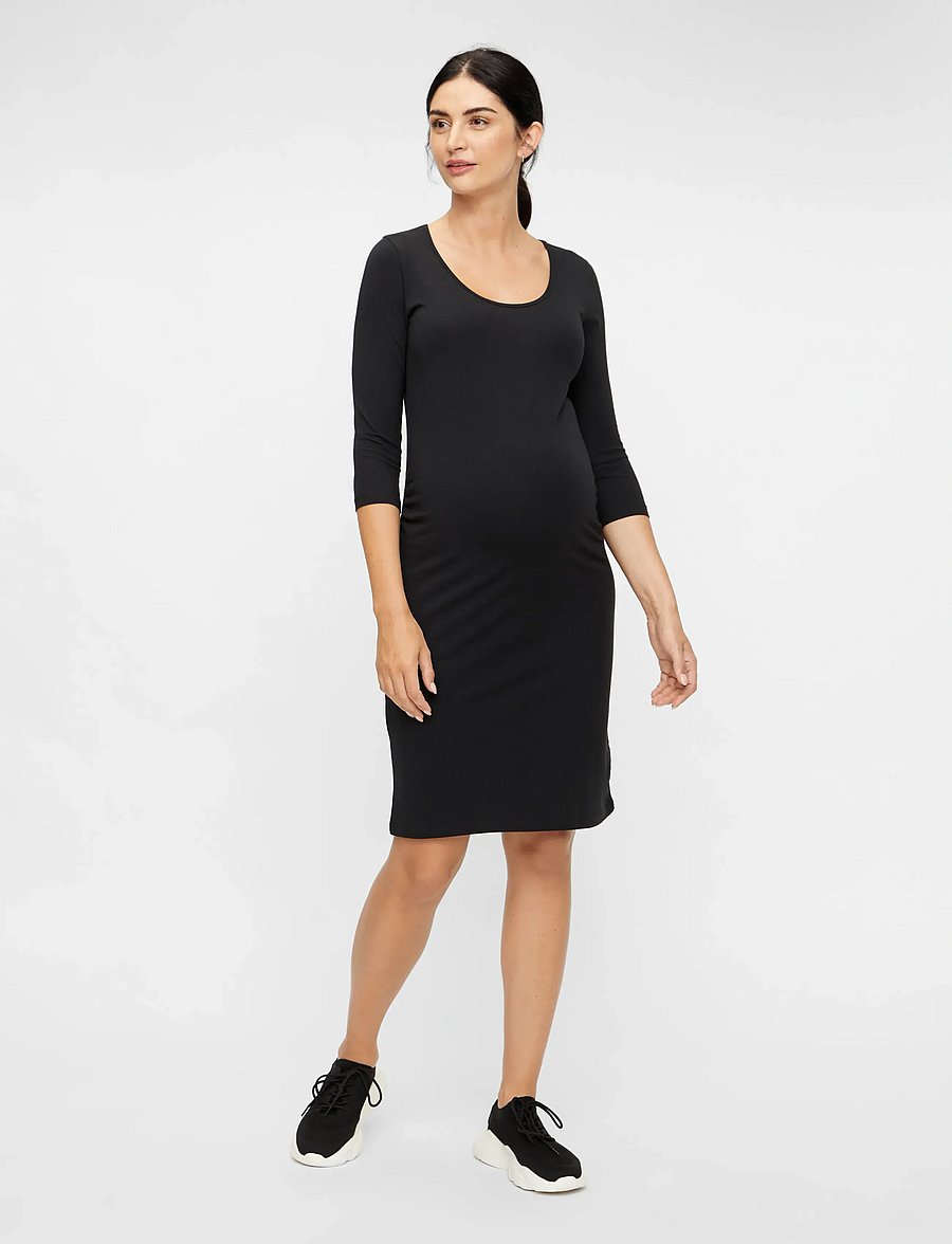 Mamalicious - MLLEA ORG 3/4 DRESS A. NOOS - black - 0