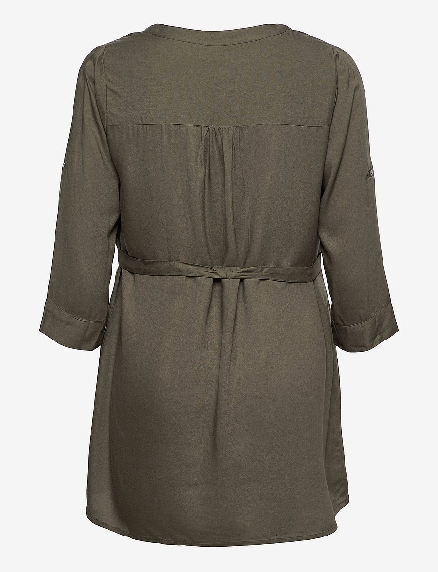 Mamalicious - MLMERCY LIA 3/4 WOVEN TUNIC 2F A. - oberteile - dusty olive - 2