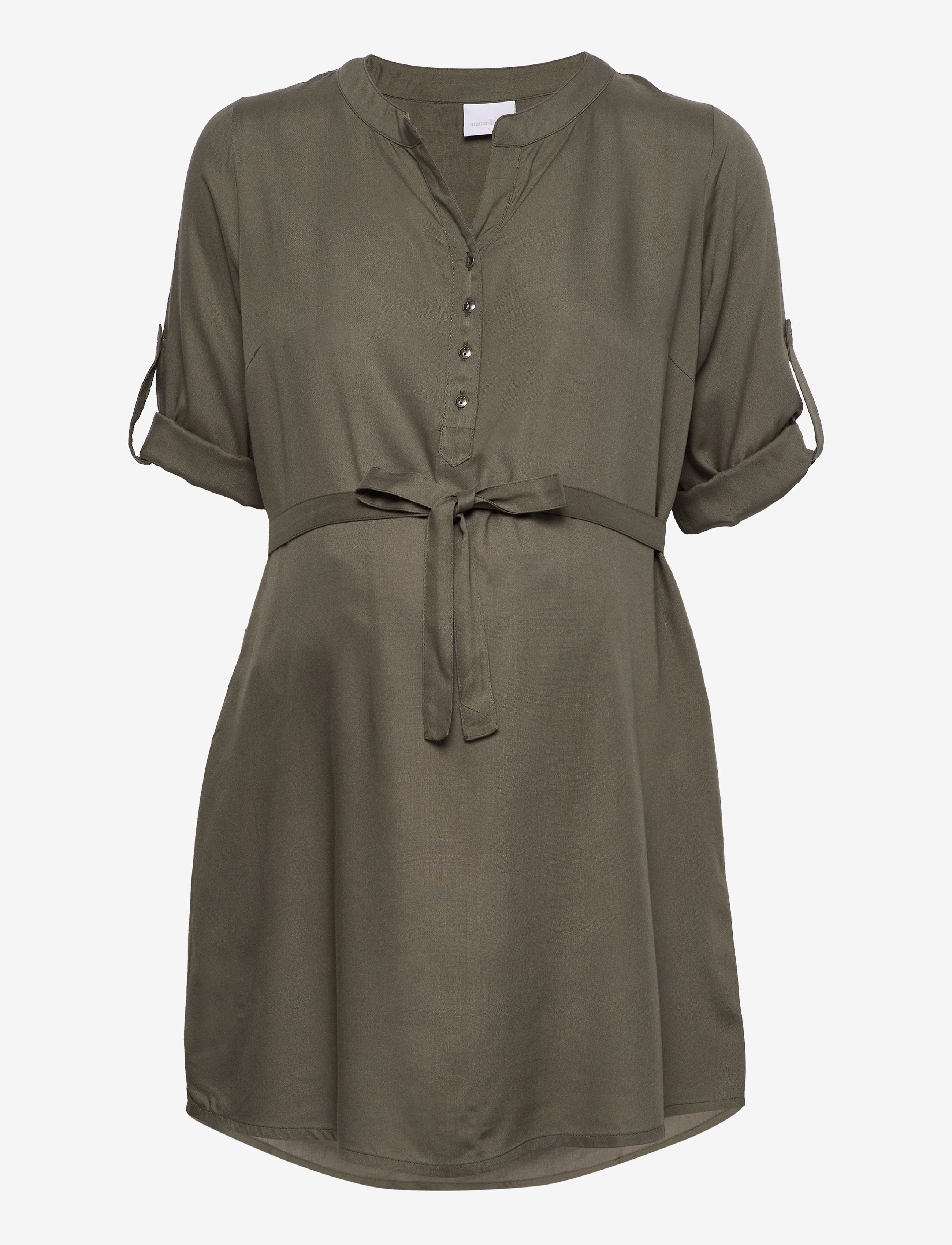 Mamalicious - MLMERCY LIA 3/4 WOVEN TUNIC 2F  A. - overdele - dusty olive - 3