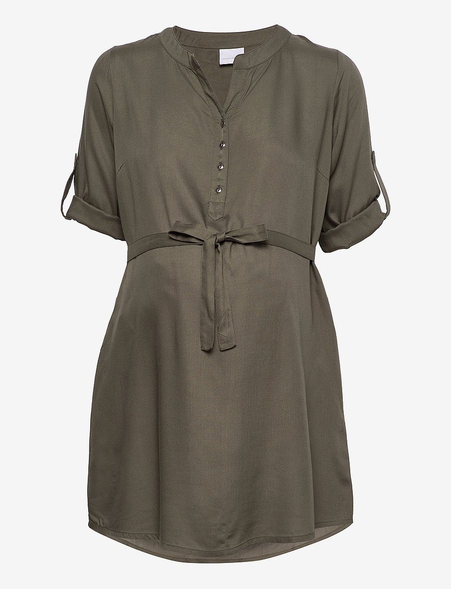 Mamalicious - MLMERCY LIA 3/4 WOVEN TUNIC 2F A. - oberteile - dusty olive - 3
