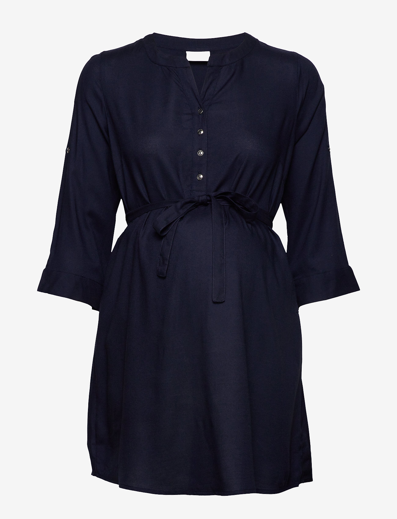 Mamalicious - MLMERCY LIA 3/4 WOVEN TUNIC 2F  A. - overdele - navy blazer - 1