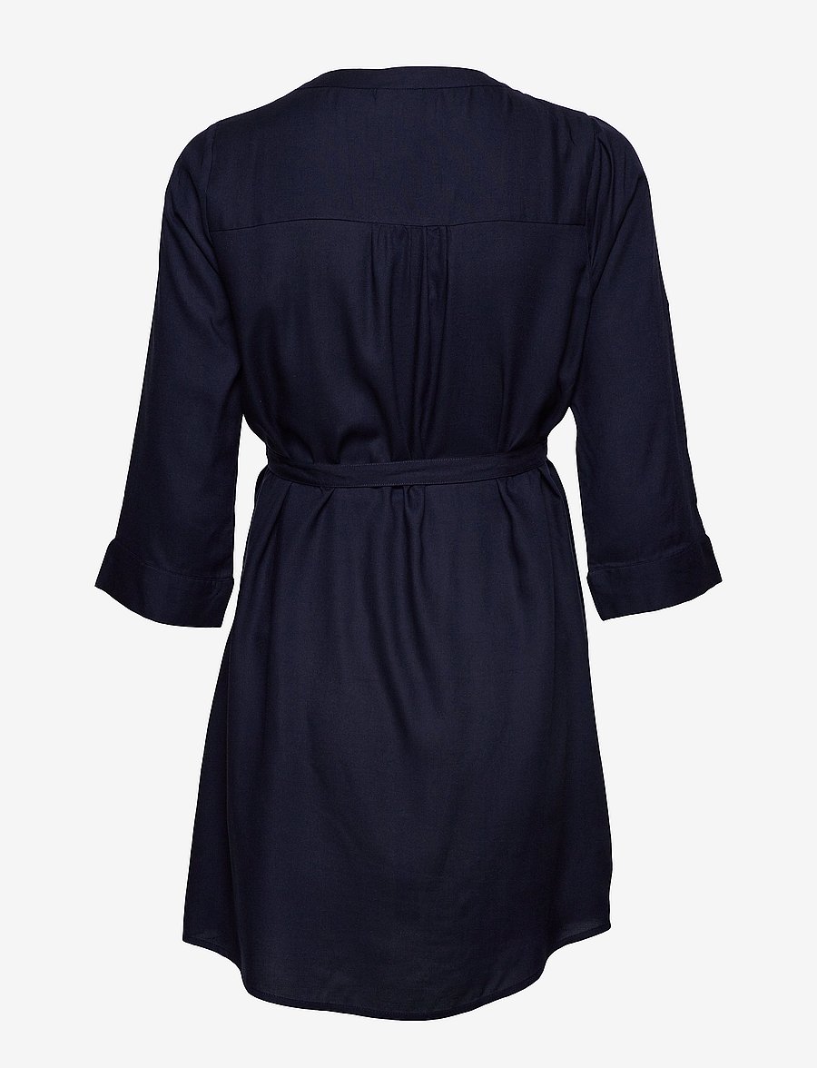 Mamalicious - MLMERCY LIA 3/4 WOVEN TUNIC 2F A. - overdele - navy blazer - 2