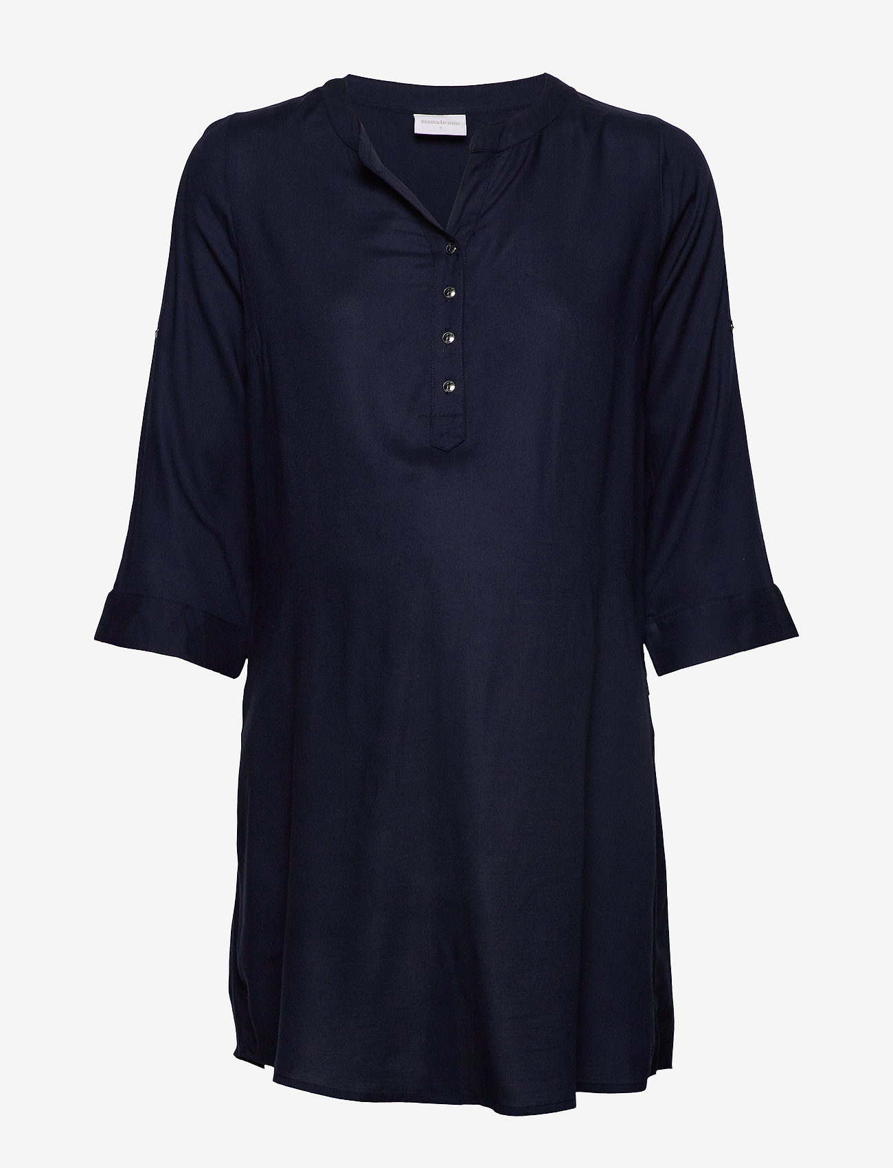 Mamalicious - MLMERCY LIA 3/4 WOVEN TUNIC 2F  A. - overdele - navy blazer - 3