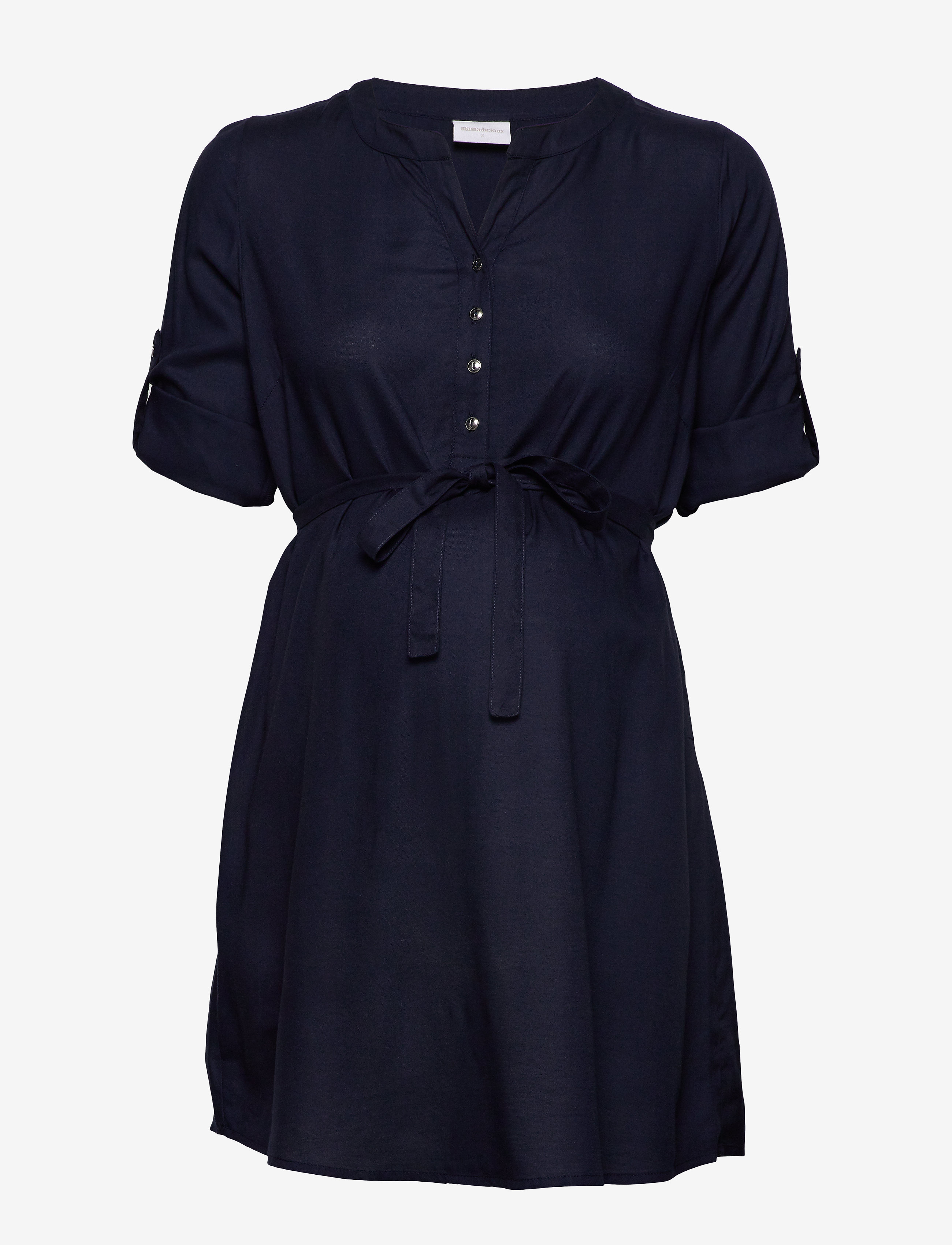 Mamalicious - MLMERCY LIA 3/4 WOVEN TUNIC 2F  A. - yläosat - navy blazer - 4