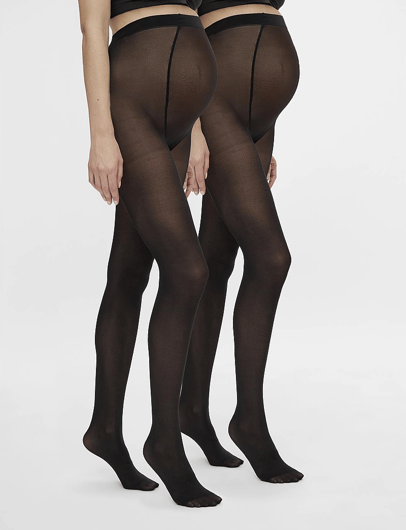 Mamalicious - MLSABINE PANTYHOSE 50DEN 2-P NOOS - underkläder - black - 0