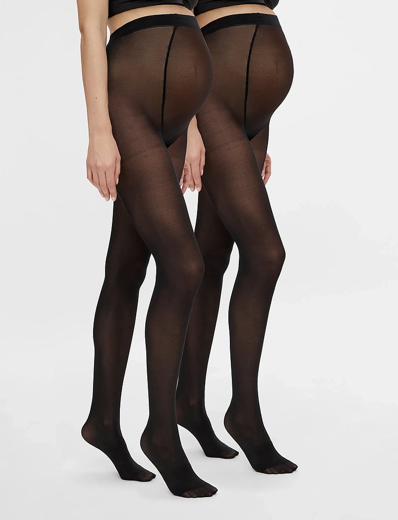 Mamalicious - MLSABINE PANTYHOSE 50DEN 2-P NOOS - apatinis trikotažas - black - 0