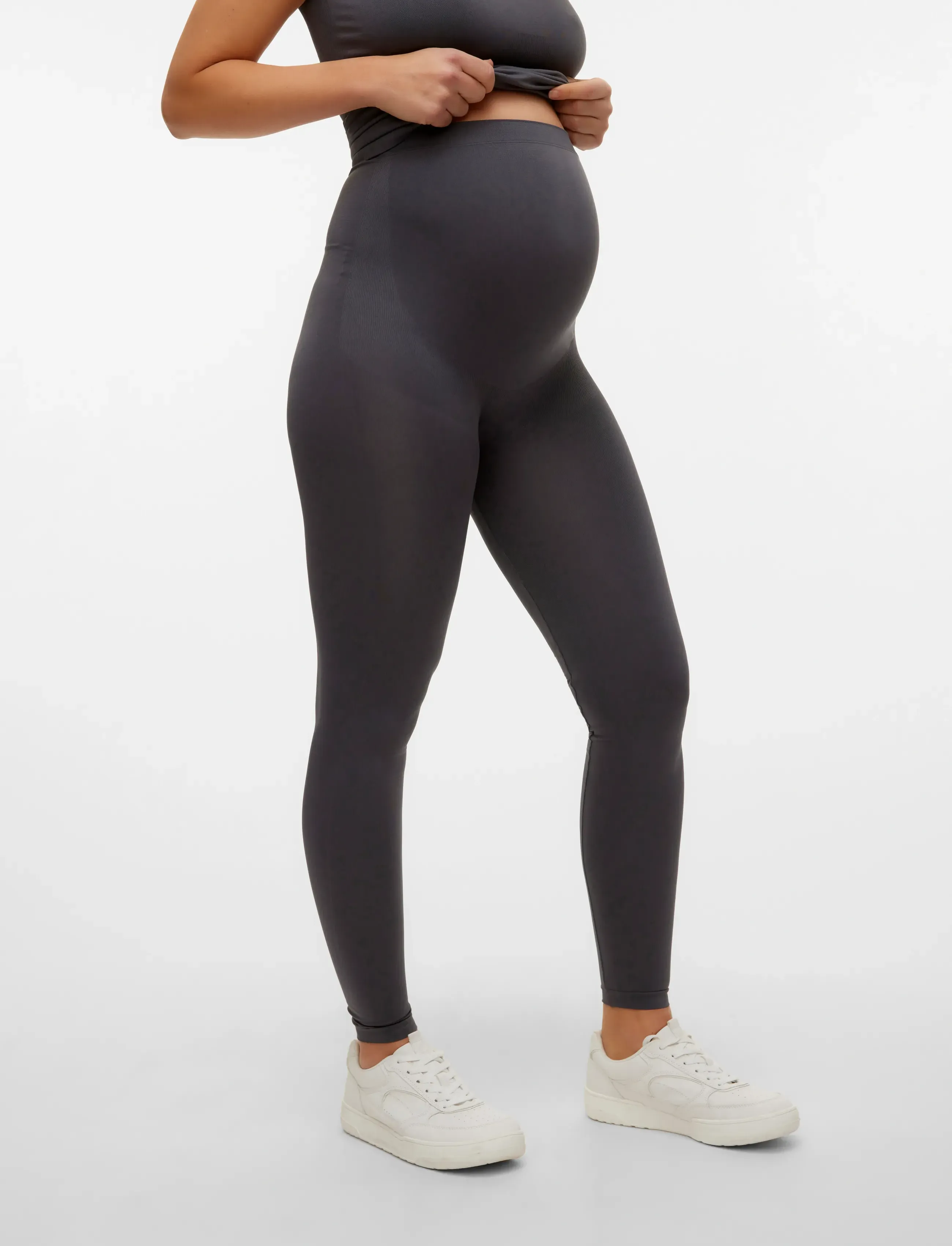 Mamalicious Mltia Jeanne Legging A., L/XL, Unterteile, Grau - Leggings, Frauen