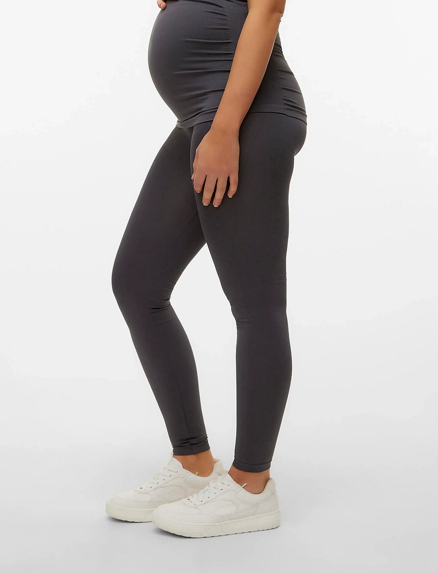 Mamalicious - MLTIA JEANNE LEGGING NOOS A. - alaosat - asphalt - 5