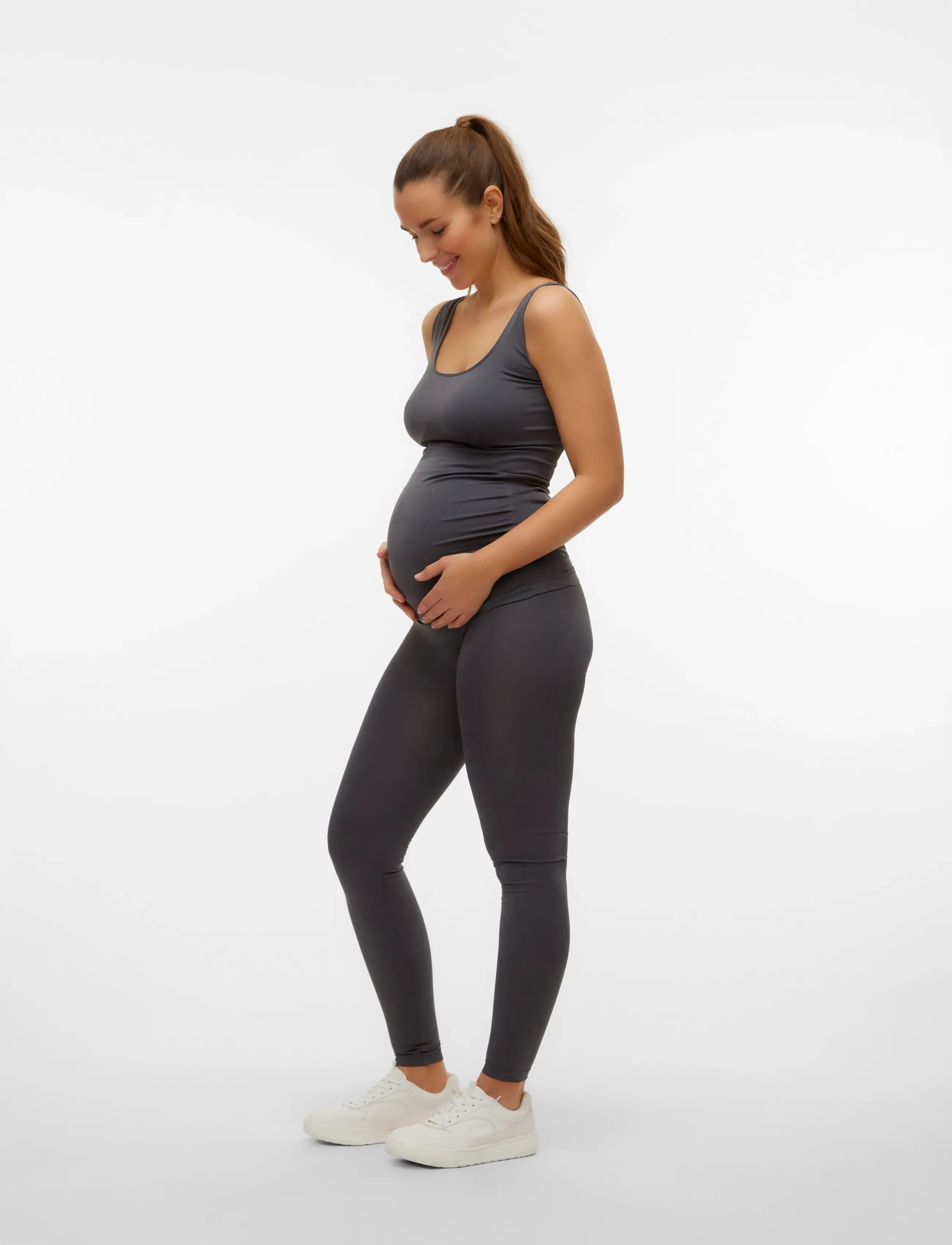 Mamalicious - MLHEAL TANK TOP NOOS A. - overdele - asphalt - 3