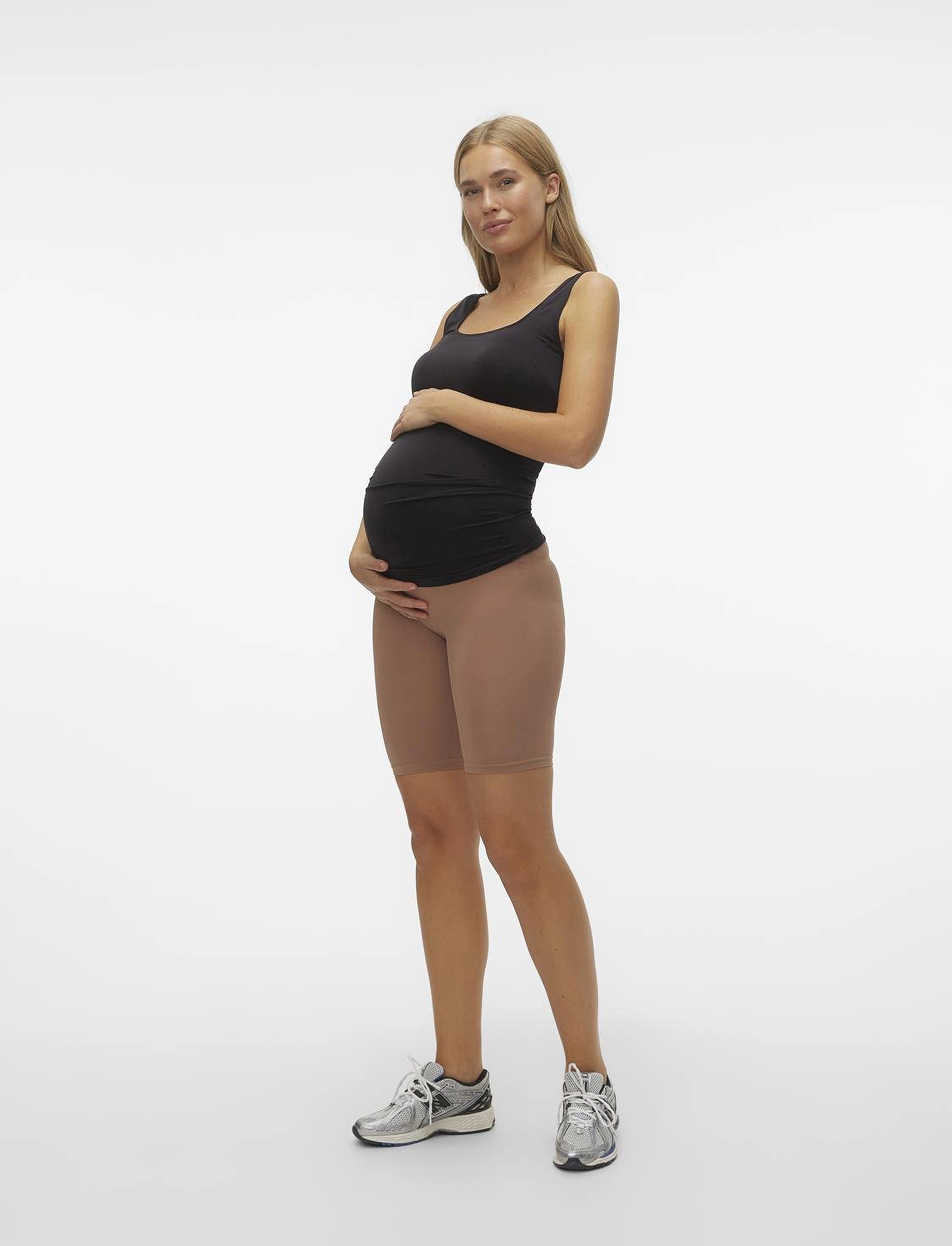 Mamalicious - MLTIA JEANNE SHORTS NOOS A. - collants d'entraînement - raw umber - 5