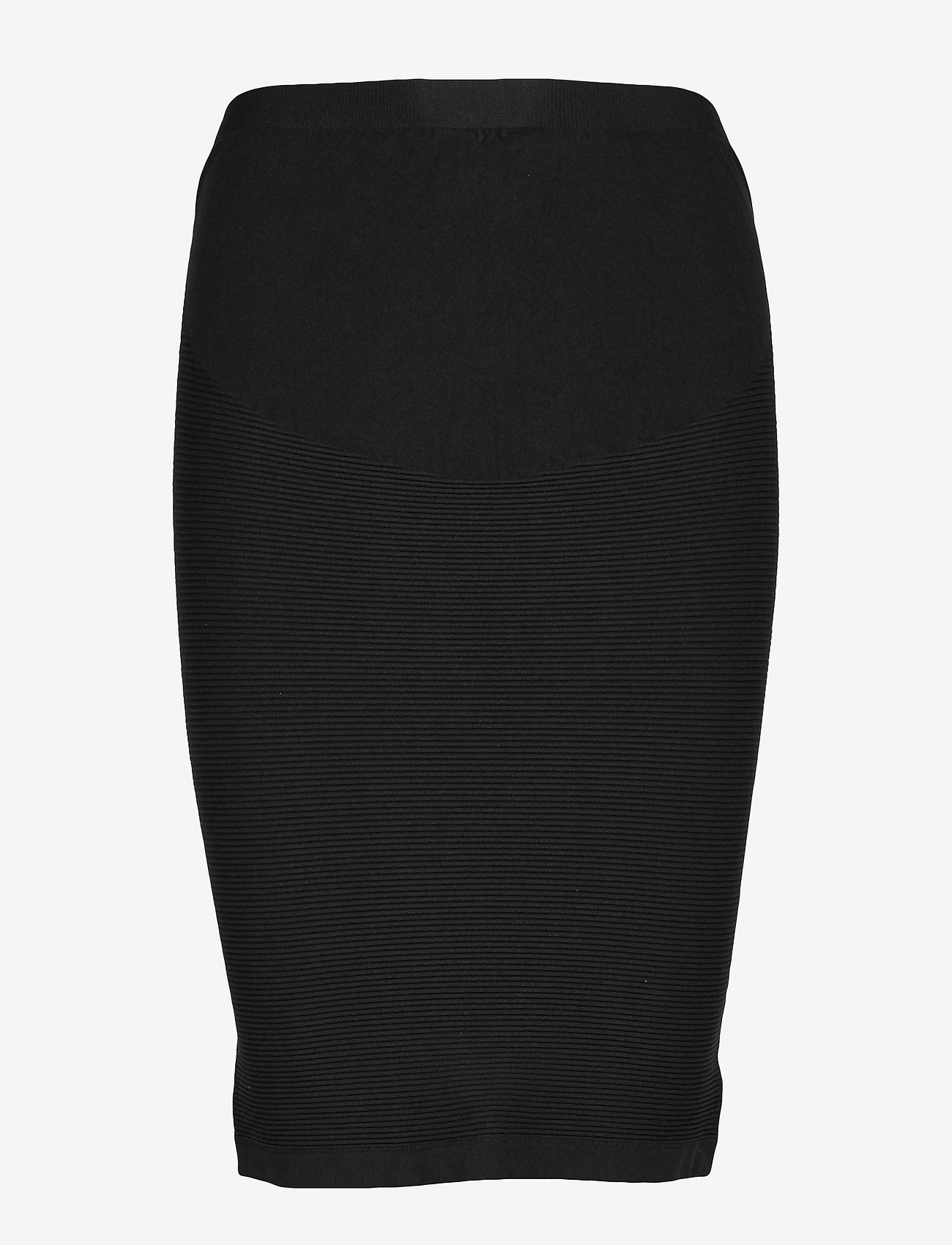 Mamalicious - MLCATJA SEAMLESS TUBE SKIRT - midi kjolar - black - 0