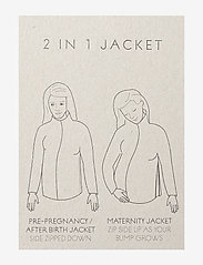 Mamalicious - MLQUEENIE ZIPPY SIDE 2 IN 1 JACKET - winter jackets - olivine - 4