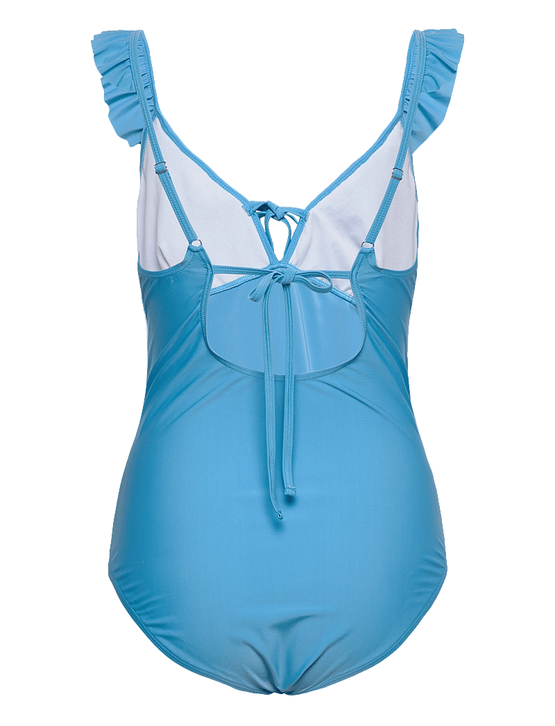 Mamalicious - MLDARIA RUFFLE SWIMSUIT HC. A. - swimsuits - azure blue - 2