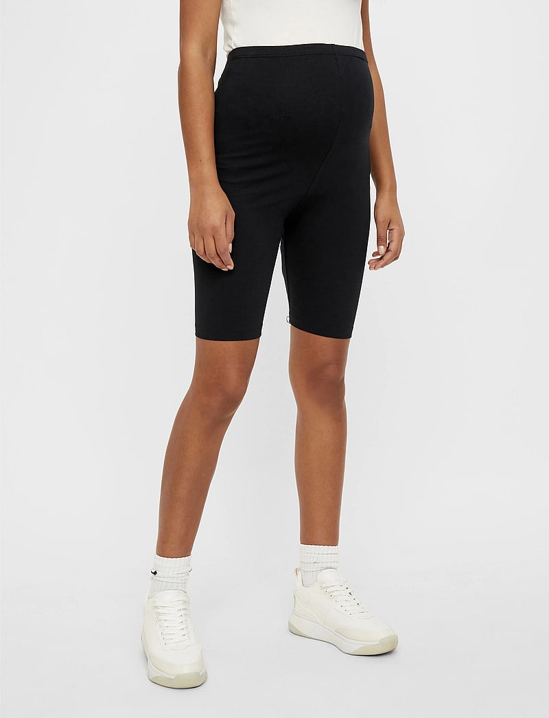 Mamalicious - MLSANNIE JERSEY BIKER SHORTS 2-P - collants d'entraînement - black - 4