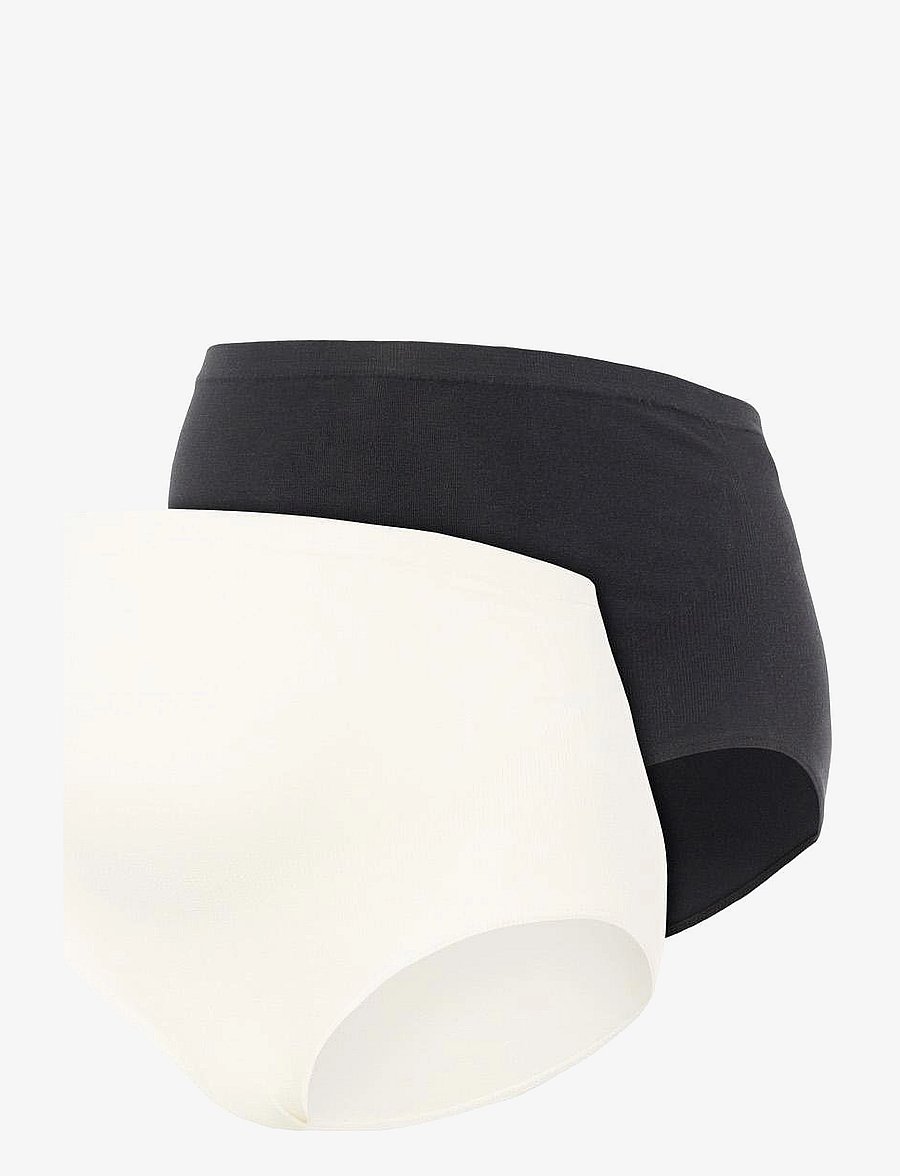 Mamalicious - MLHEAL COTTON PANTIES 2-P A.NOOS - black - 1