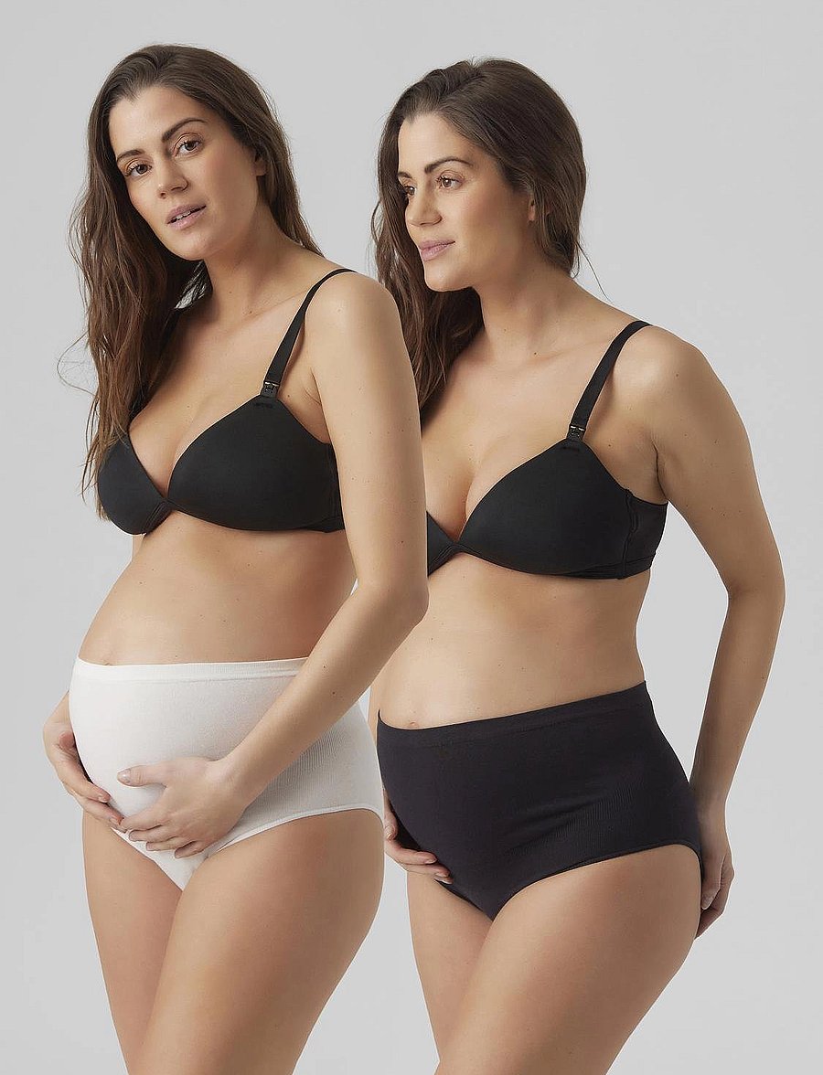 Mamalicious - MLHEAL COTTON PANTIES 2-P A.NOOS - black - 3