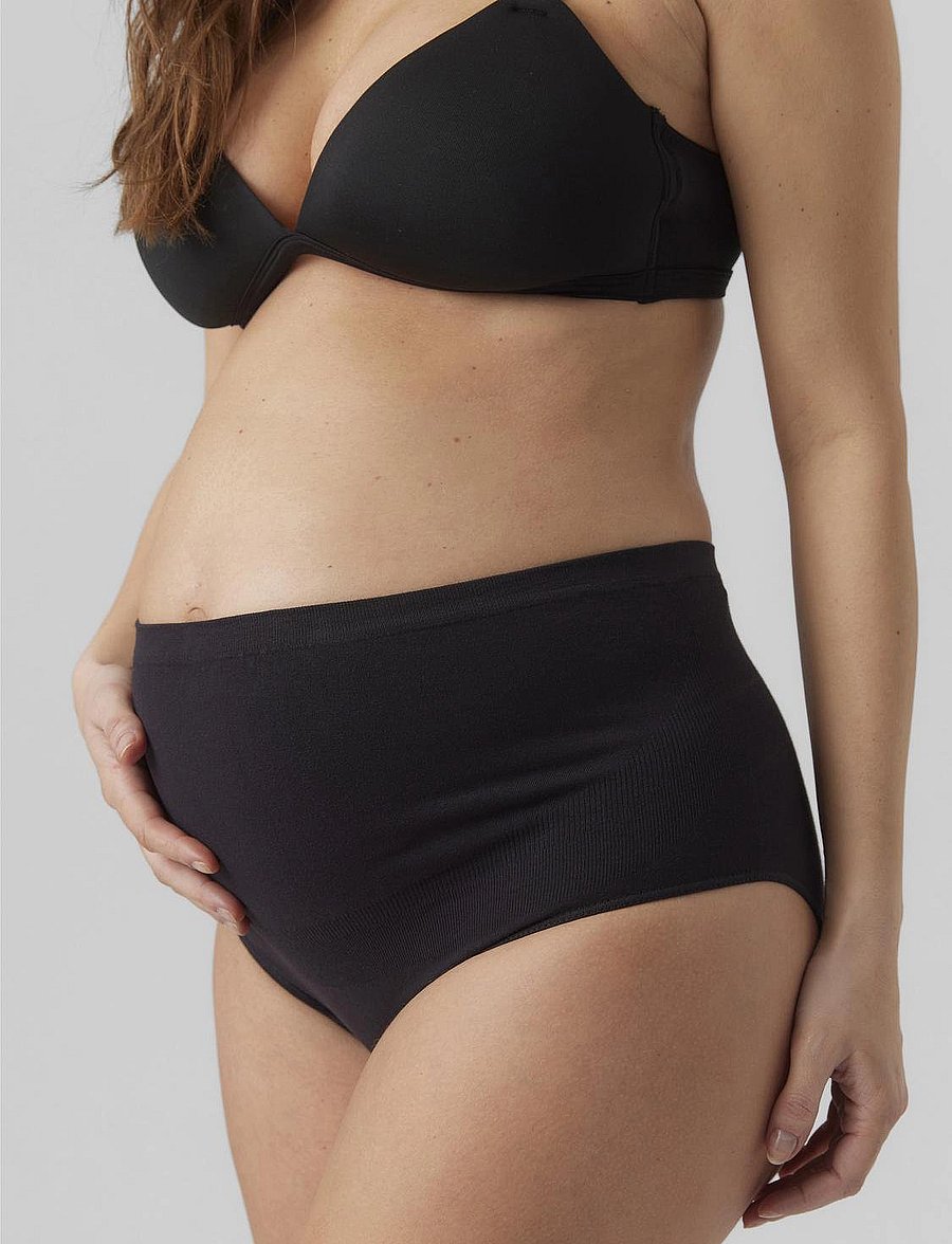 Mamalicious - MLHEAL COTTON PANTIES 2-P A.NOOS - black - 4