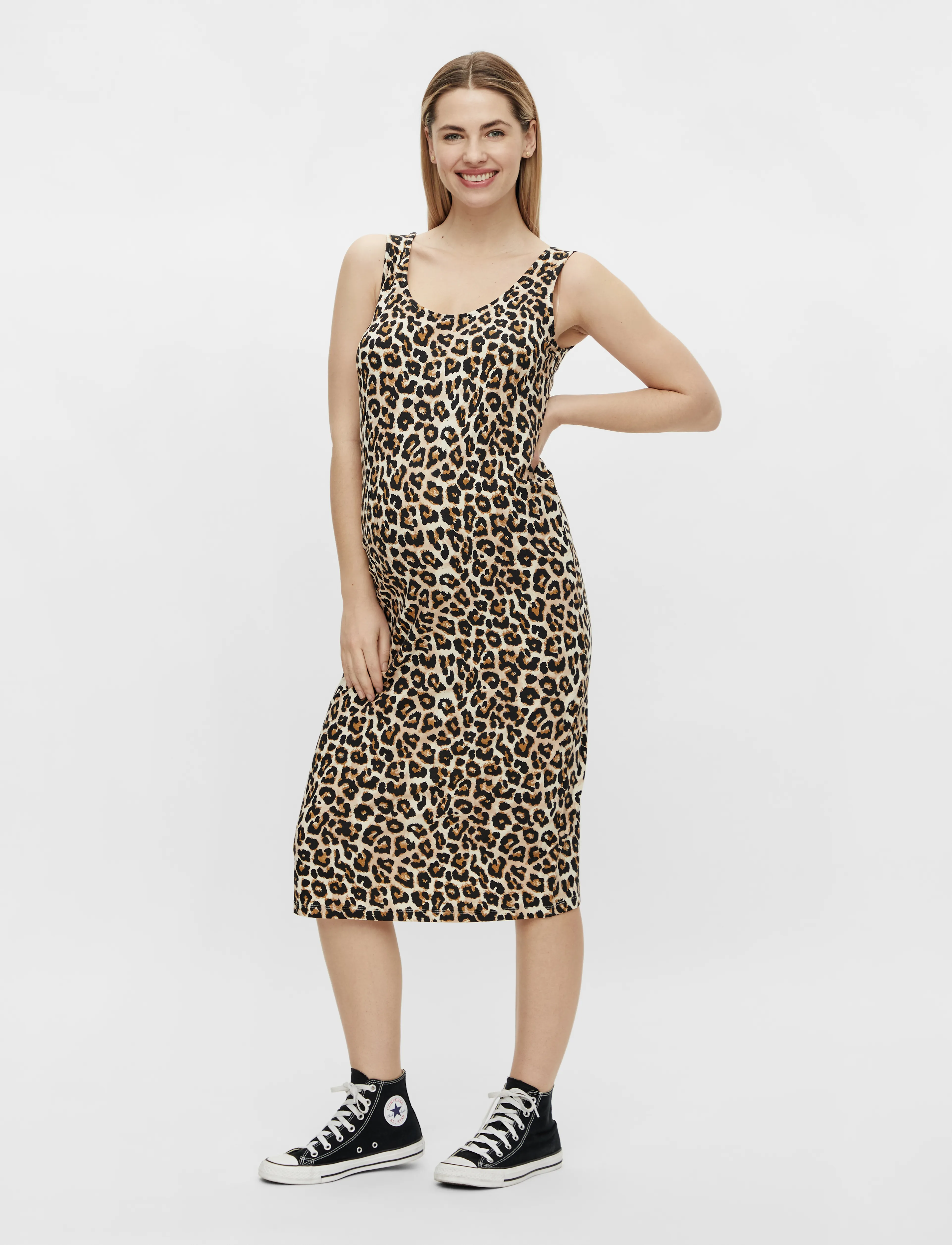 Mamalicious Mlsannie Sl Midi Dress 2-P, XS, Dresses, Schwarz - Summer Frauen