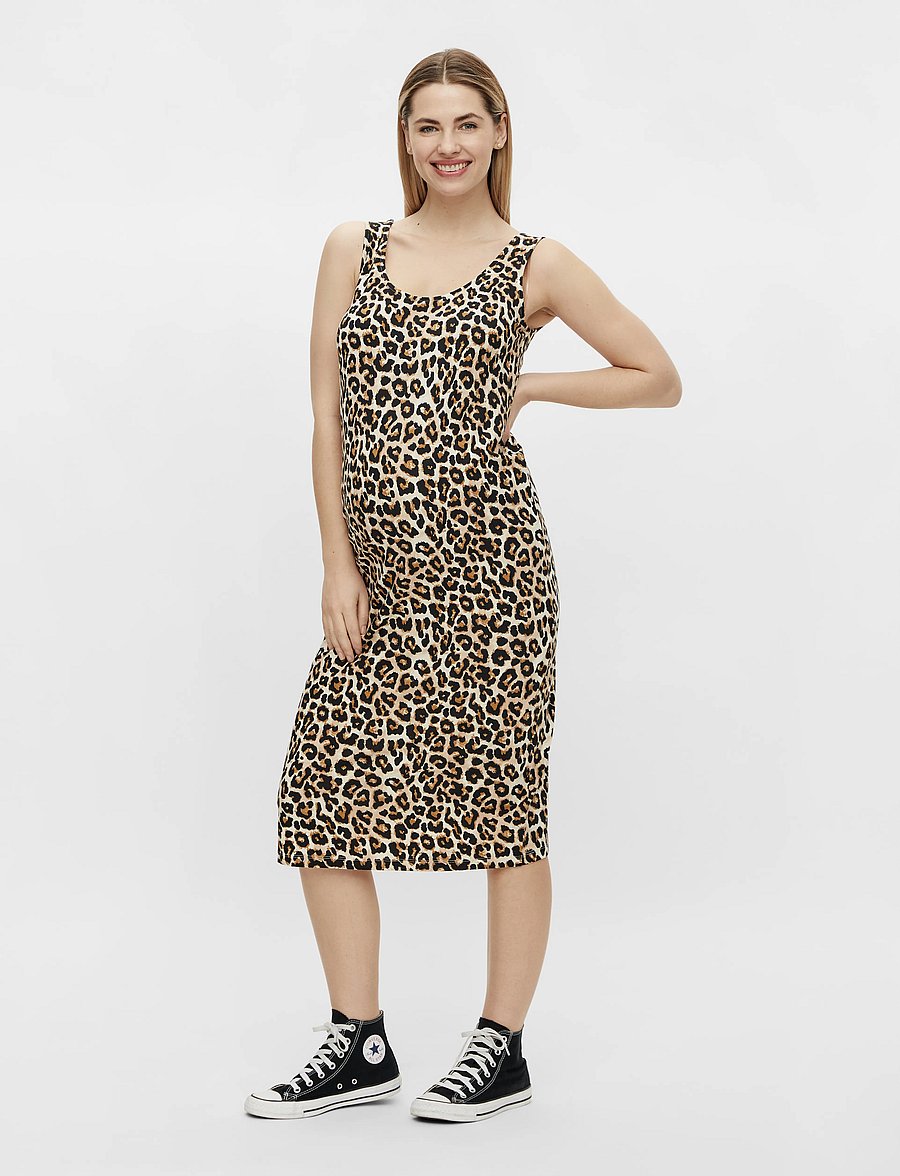 Mamalicious - MLSANNIE SL MIDI DRESS 2-P - sommerkleider - black - 0