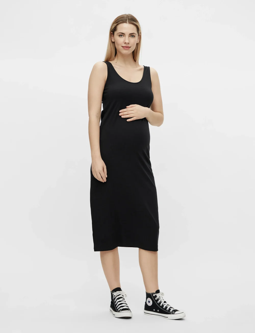 Mamalicious - MLSANNIE SL MIDI DRESS 2-P - summer dresses - black - 3