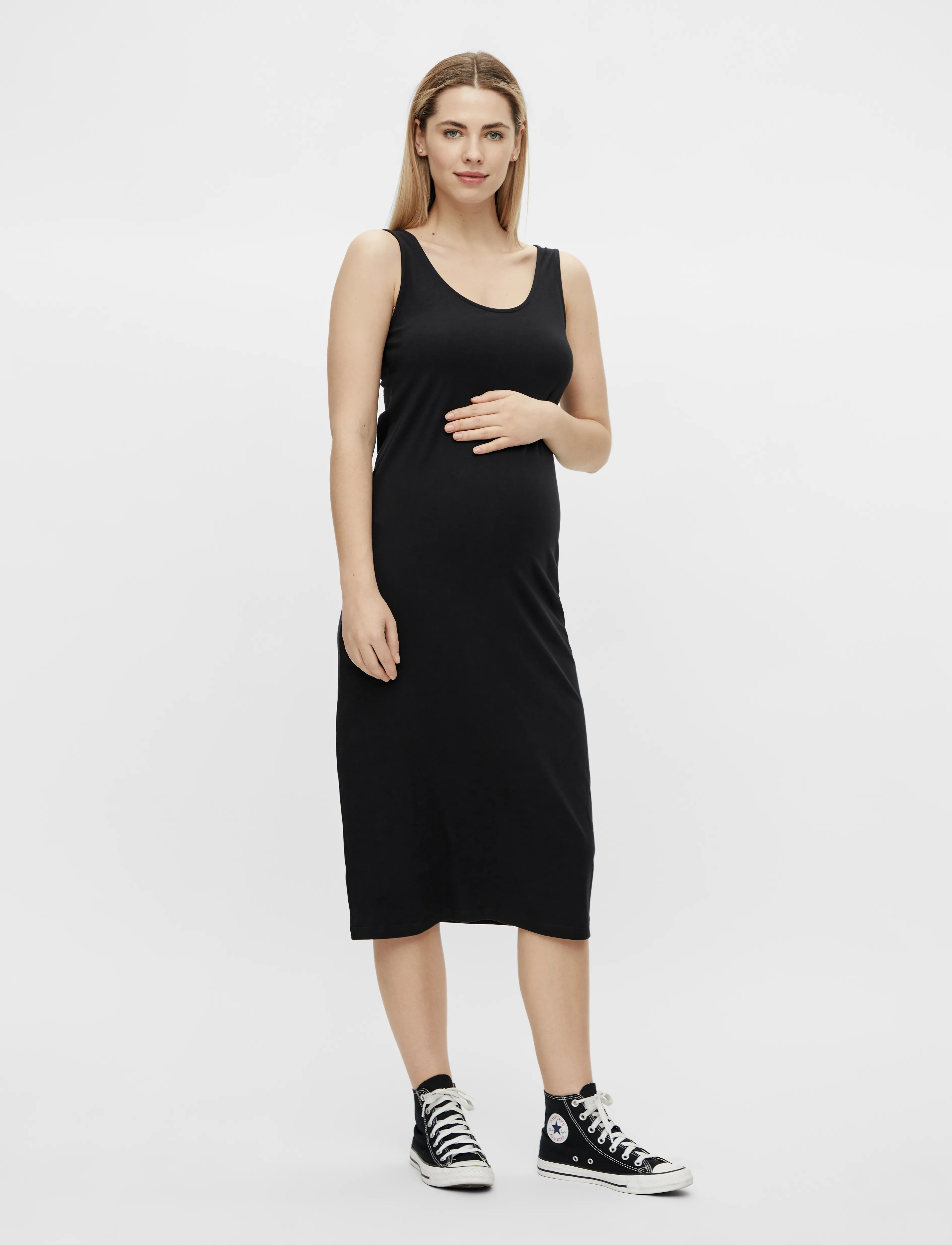Mamalicious - MLSANNIE SL MIDI DRESS 2-P - vasaras kleitas - black - 3