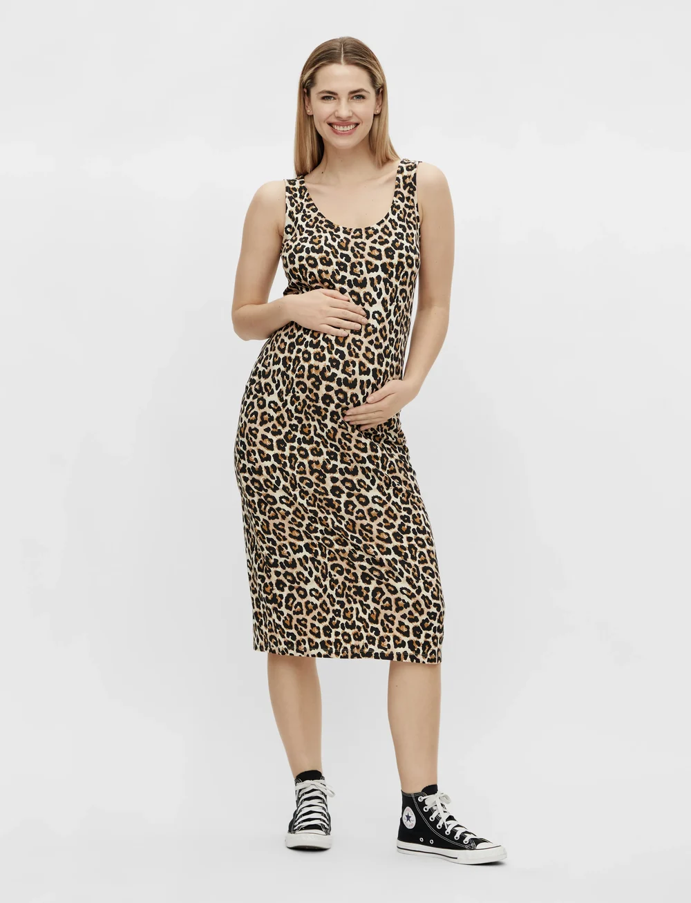 Mamalicious - MLSANNIE SL MIDI DRESS 2-P - summer dresses - black - 4