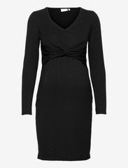 Mamalicious - MLMACY L/S JERSEY ABK DRESS 2F - najniższe ceny - black - 0