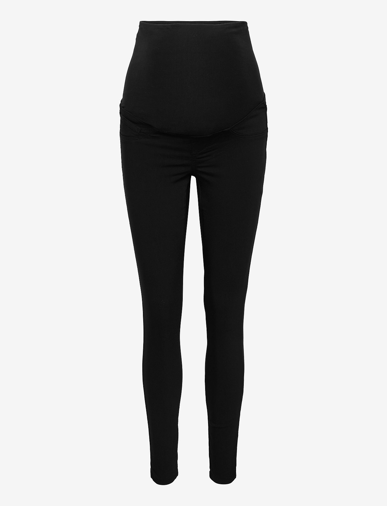 Mamalicious - MLLUCY BLACK SLIM 7/8 PANT A. NOOS - zemākās cenas - black denim - 0