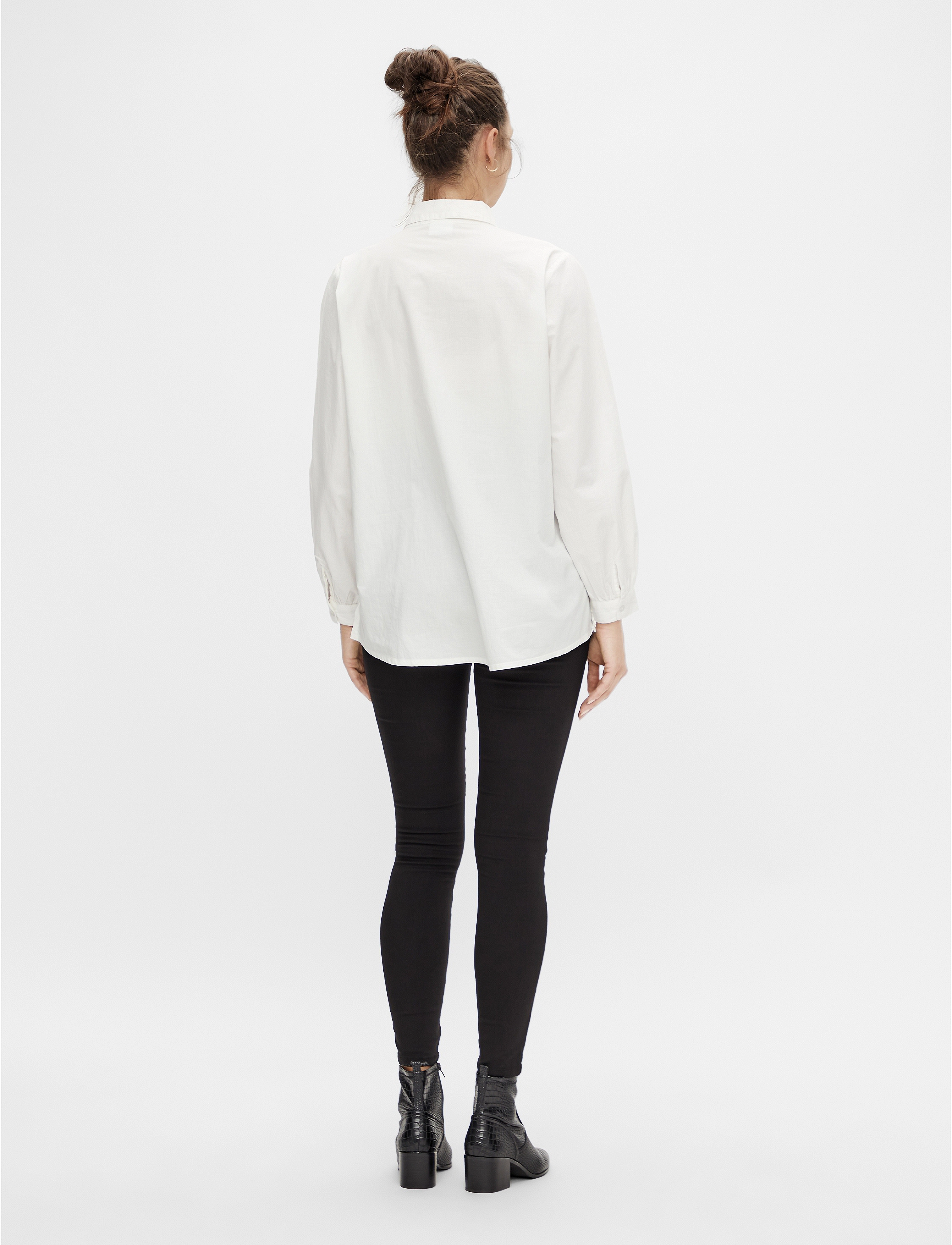 Mamalicious - MLLUCY BLACK SLIM 7/8 PANT A. NOOS - hosen - black denim - 4